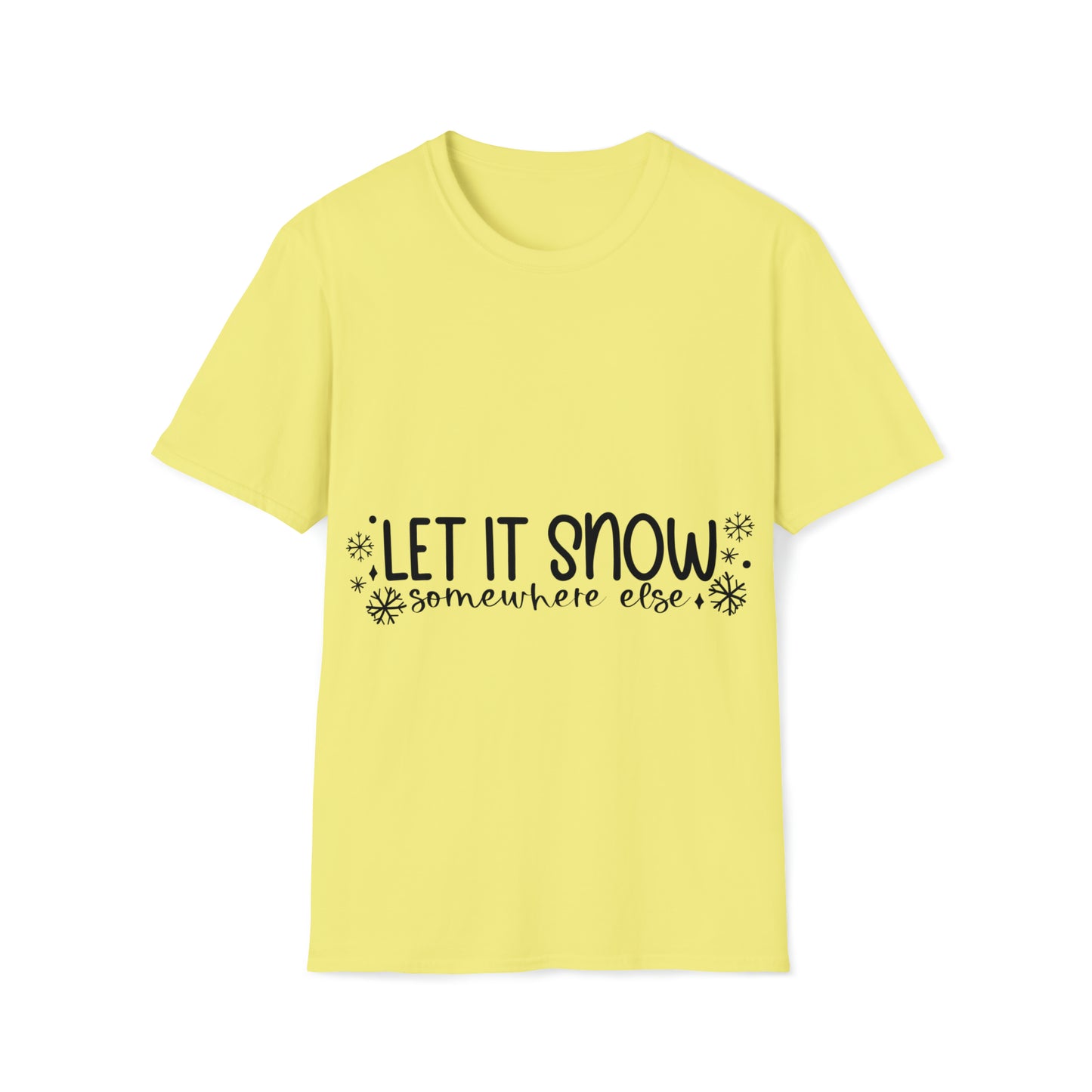 Let it Snow Unisex Softstyle T-Shirt image