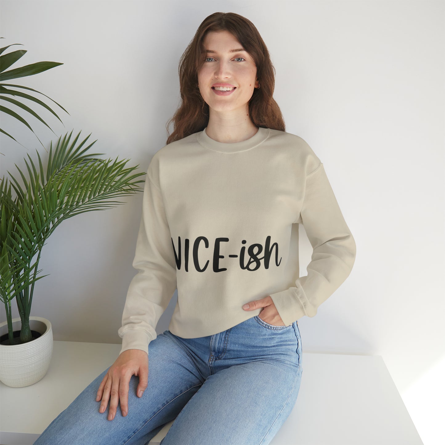 Nice-ish Unisex Heavy Blend™ Crewneck Sweatshirt