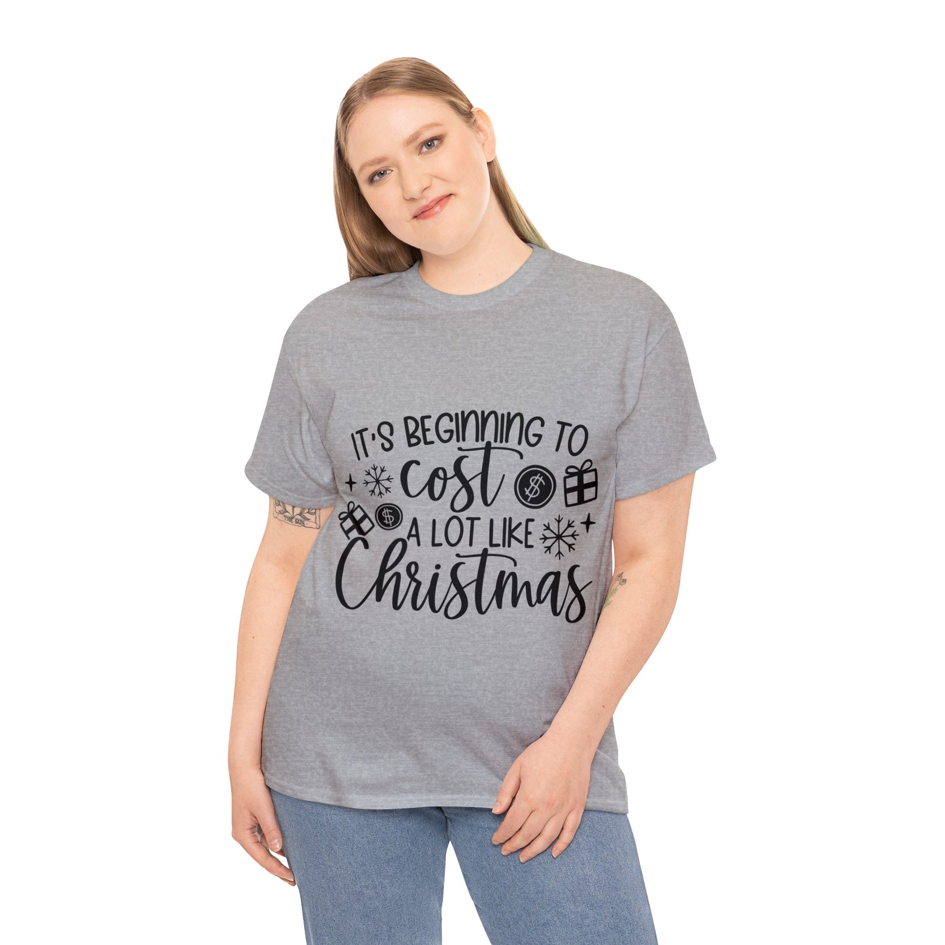 Beginning to Cost a Lot like Christmas Unisex Heavy Cotton Tee image