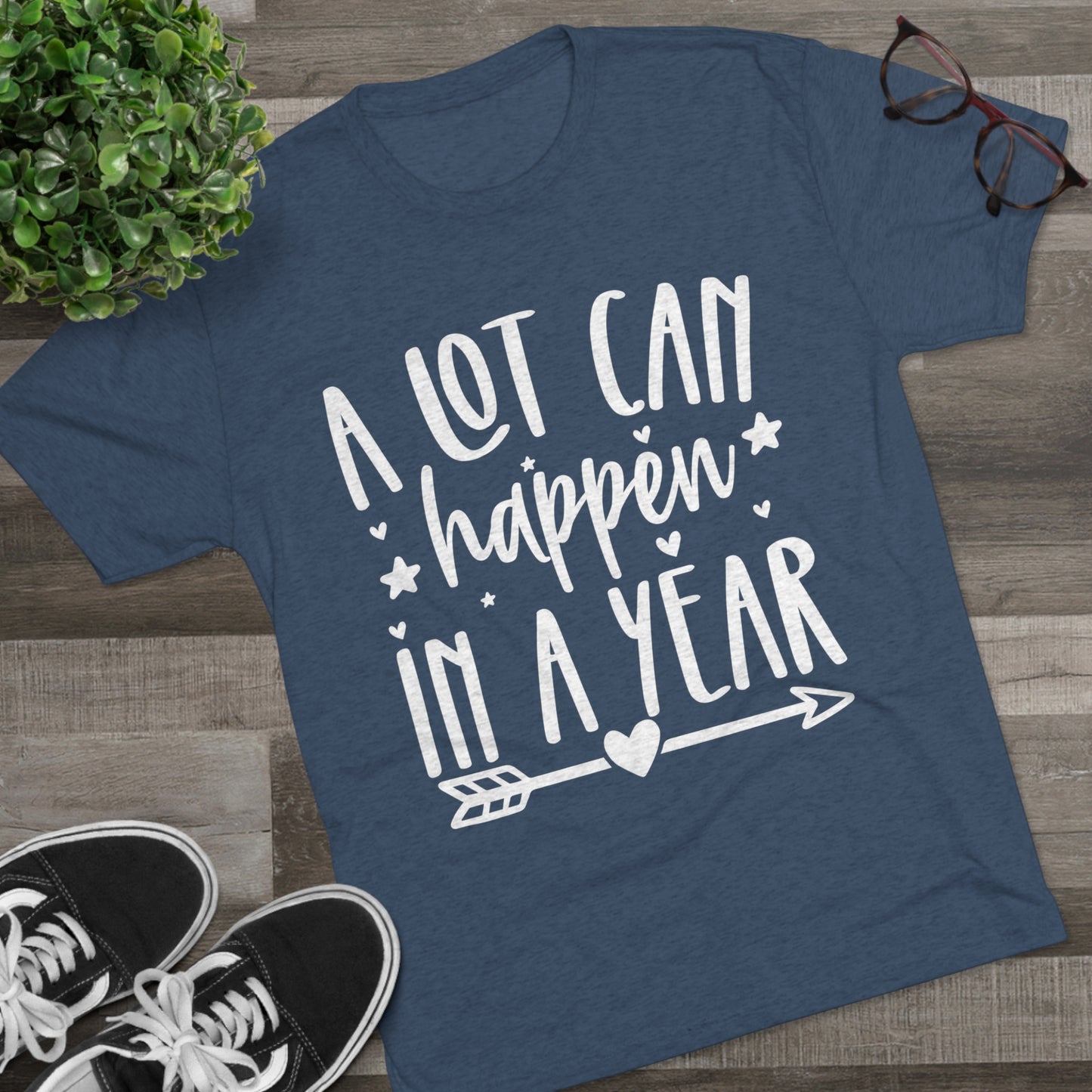 A Lot Can Happen Unisex Tri-Blend Crew Tee