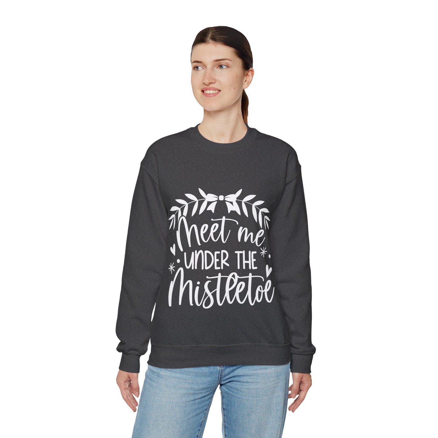 Meet me under Misteetoe Unisex Heavy Blend™ Crewneck Sweatshirt