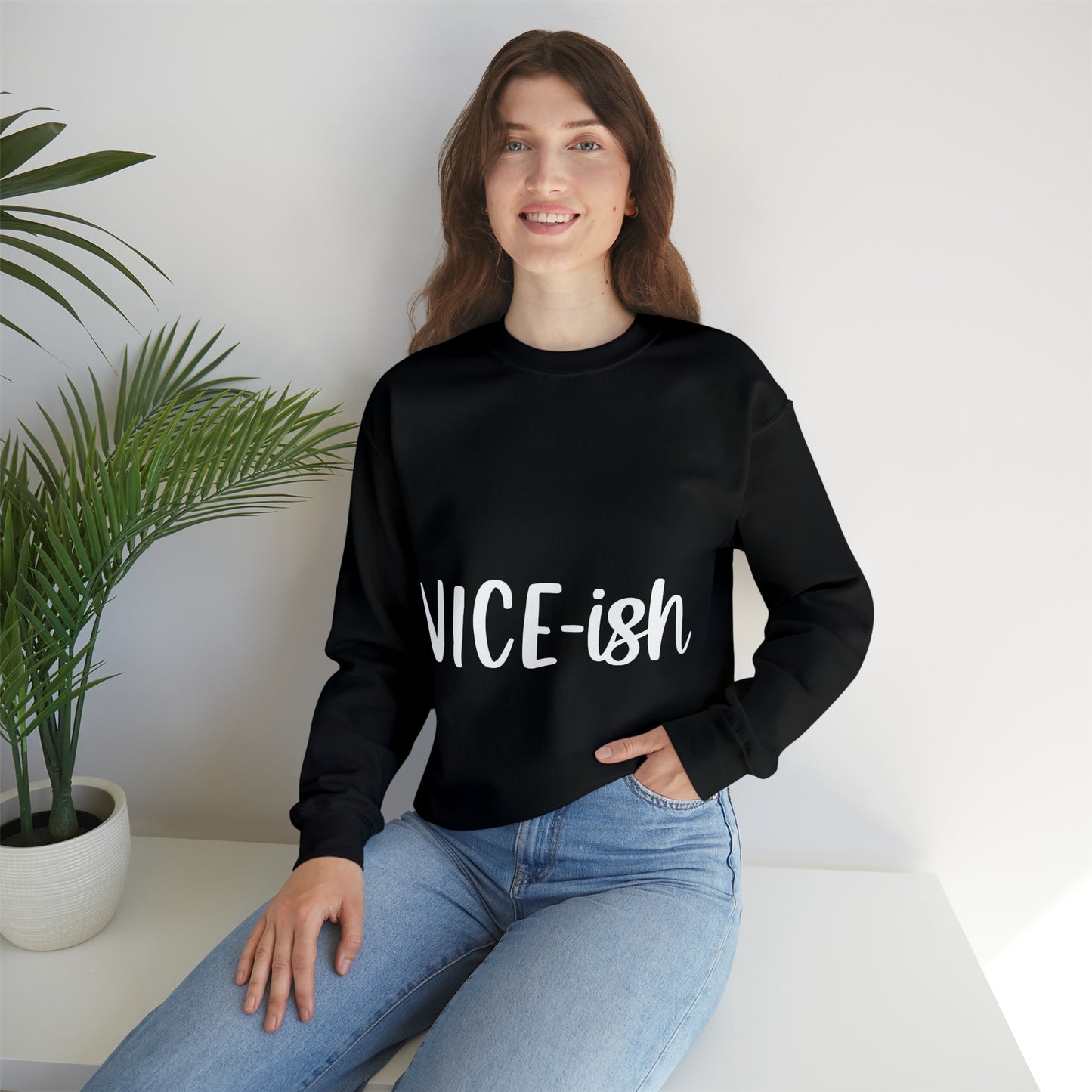 Nice-ish Unisex Heavy Blend™ Crewneck Sweatshirt