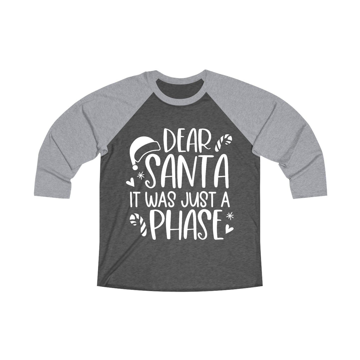 It was a Phase Unisex Tri-Blend 3\4 Raglan Tee