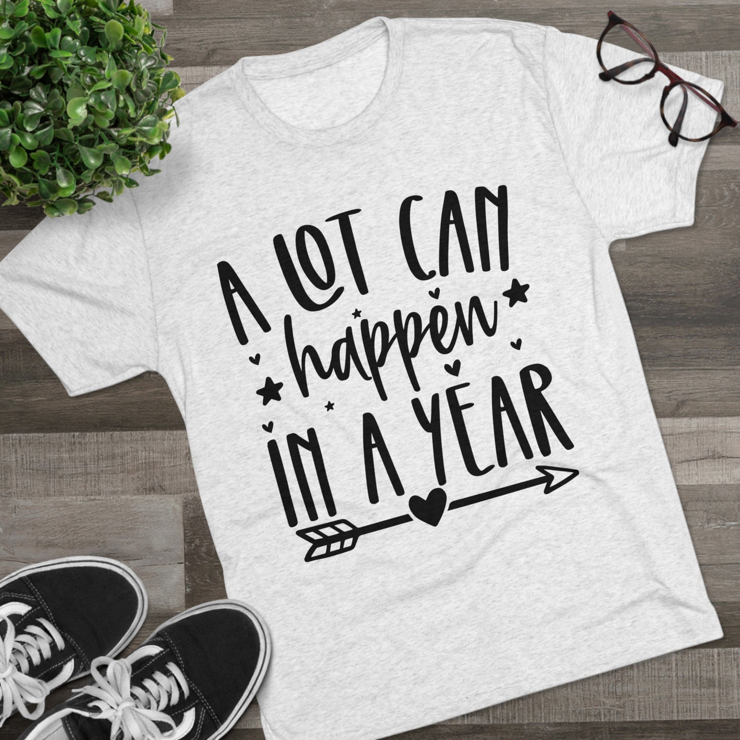 A Lot Can Happen Unisex Tri-Blend Crew Tee