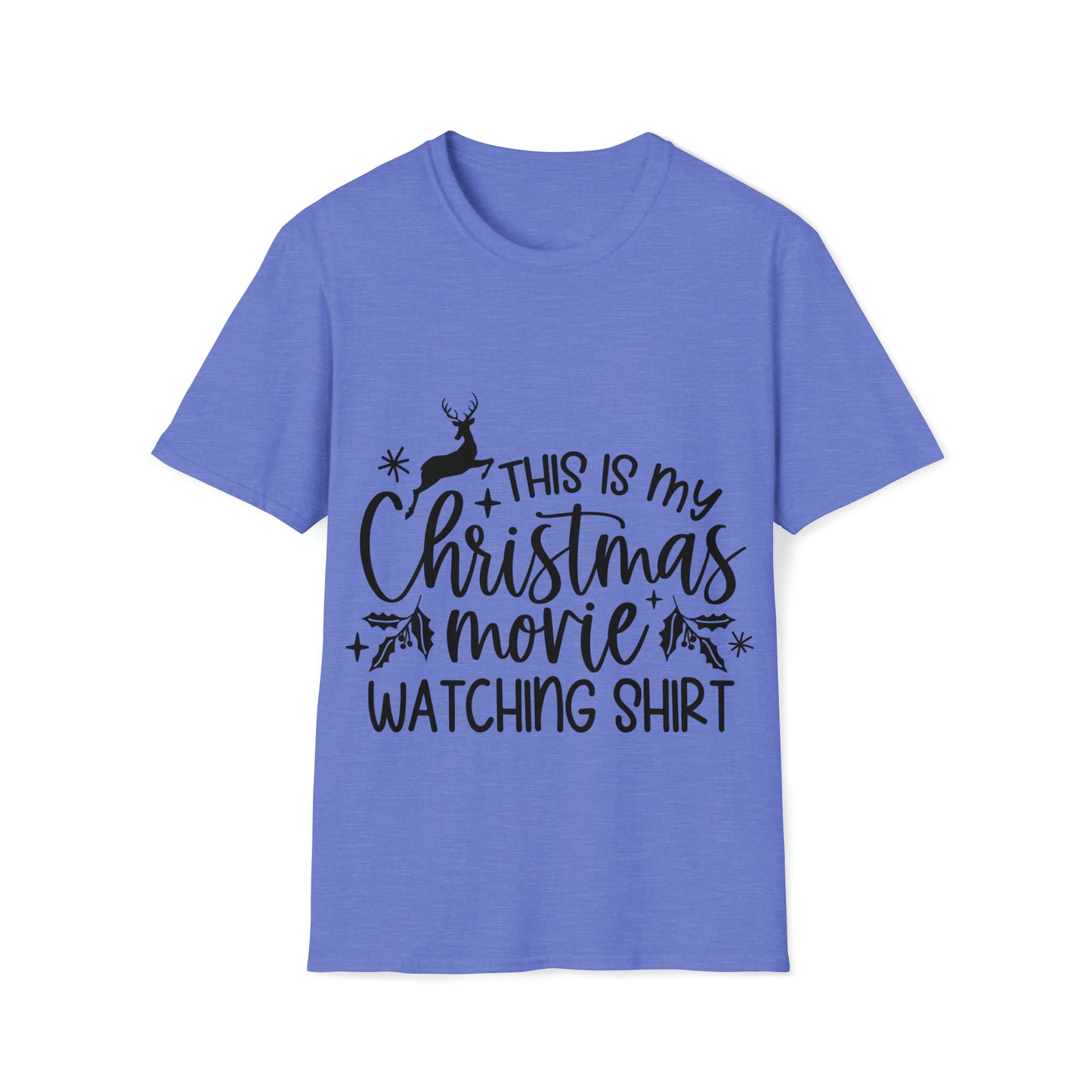 Christmas Movie Watching Unisex Softstyle T-Shirt image