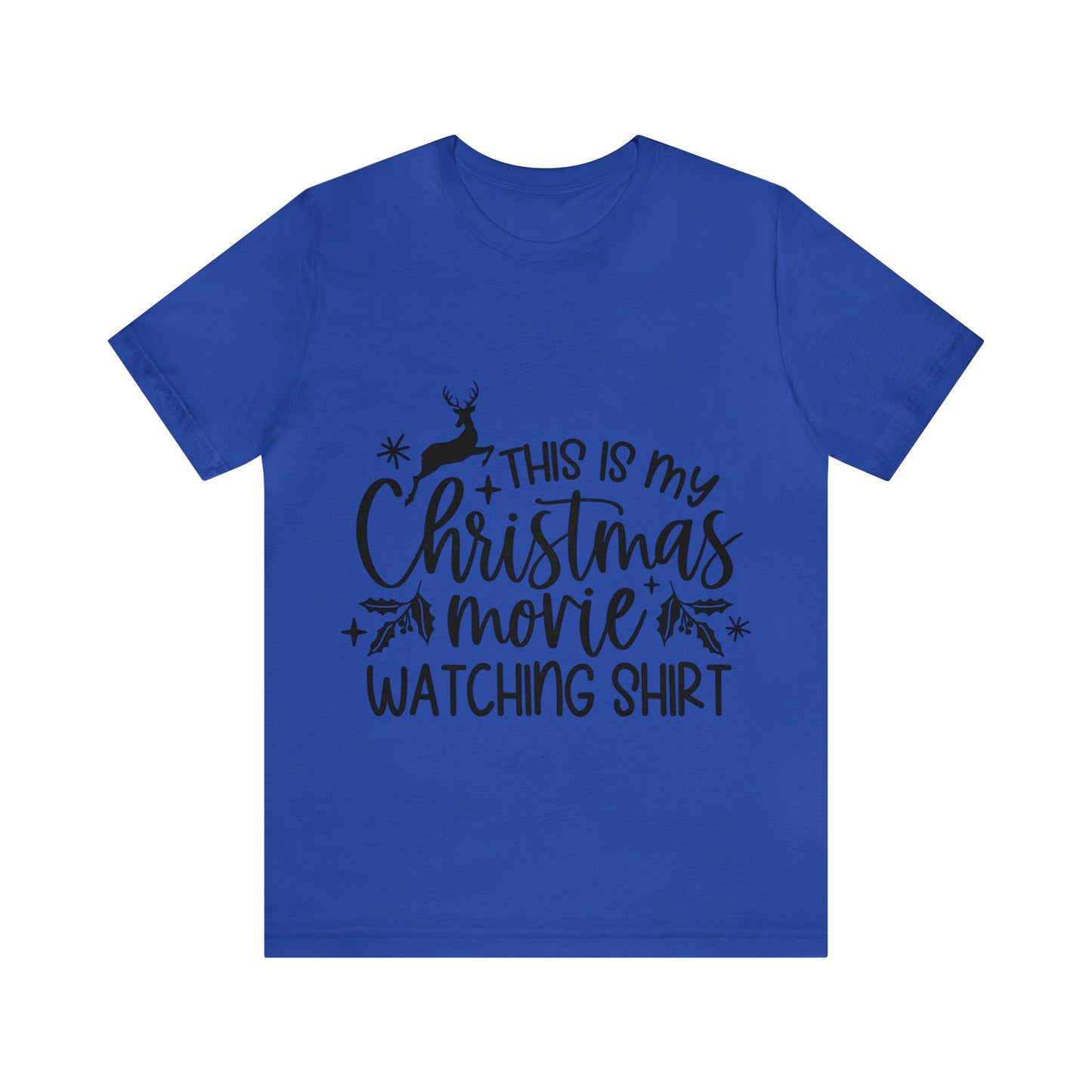 Christmas Movie Watching Unisex Jersey Short Sleeve Tee image