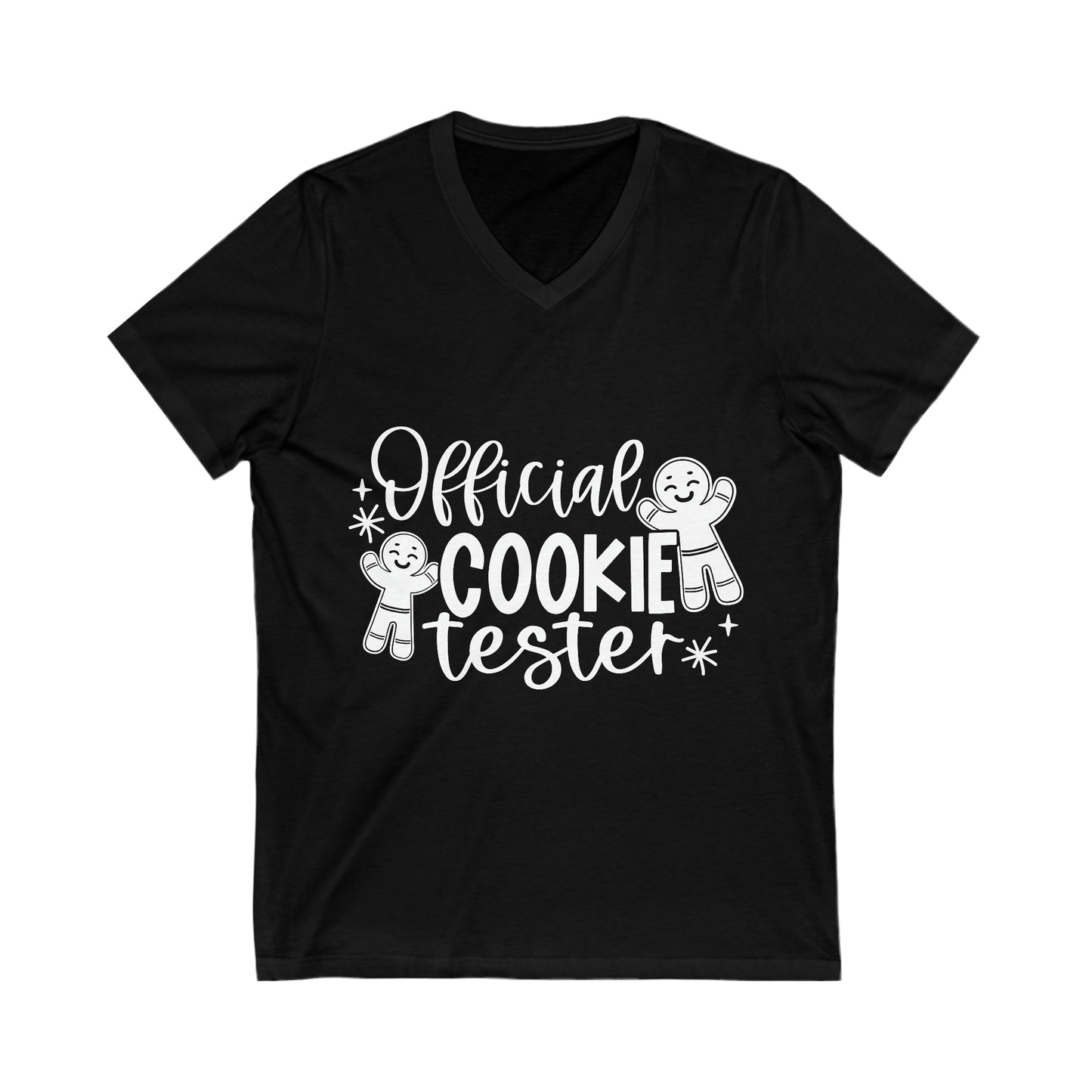 Official Cookie Teseter Unisex Jersey Short Sleeve V-Neck Tee