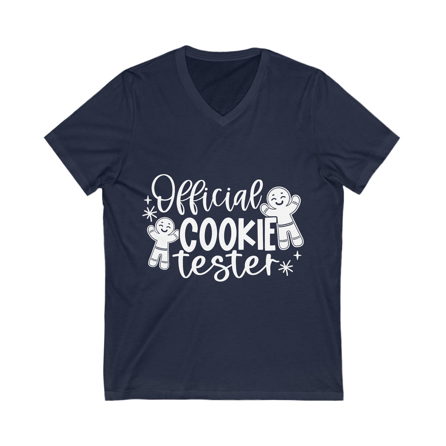 Official Cookie Teseter Unisex Jersey Short Sleeve V-Neck Tee