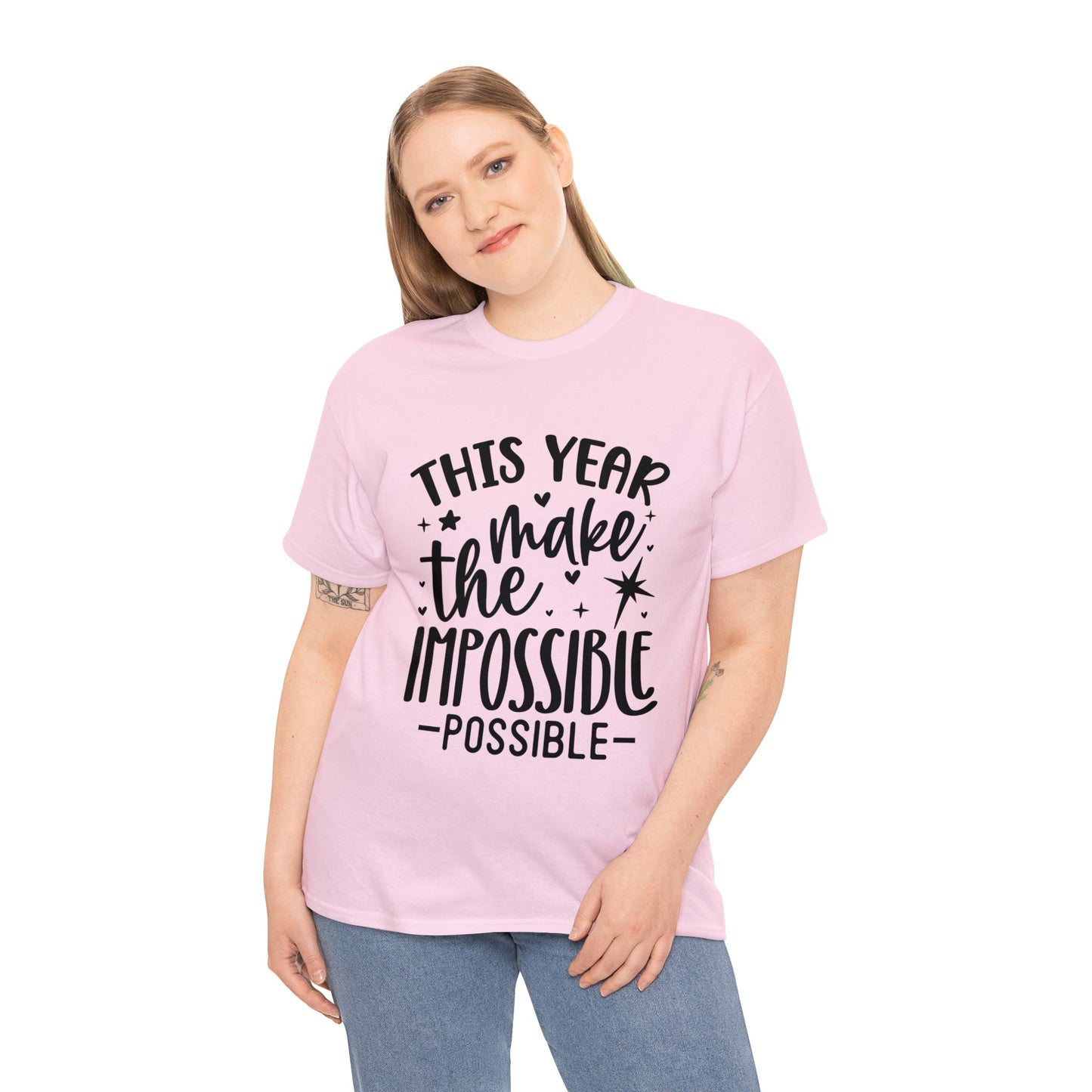 Impossible Possible Unisex Heavy Cotton Tee