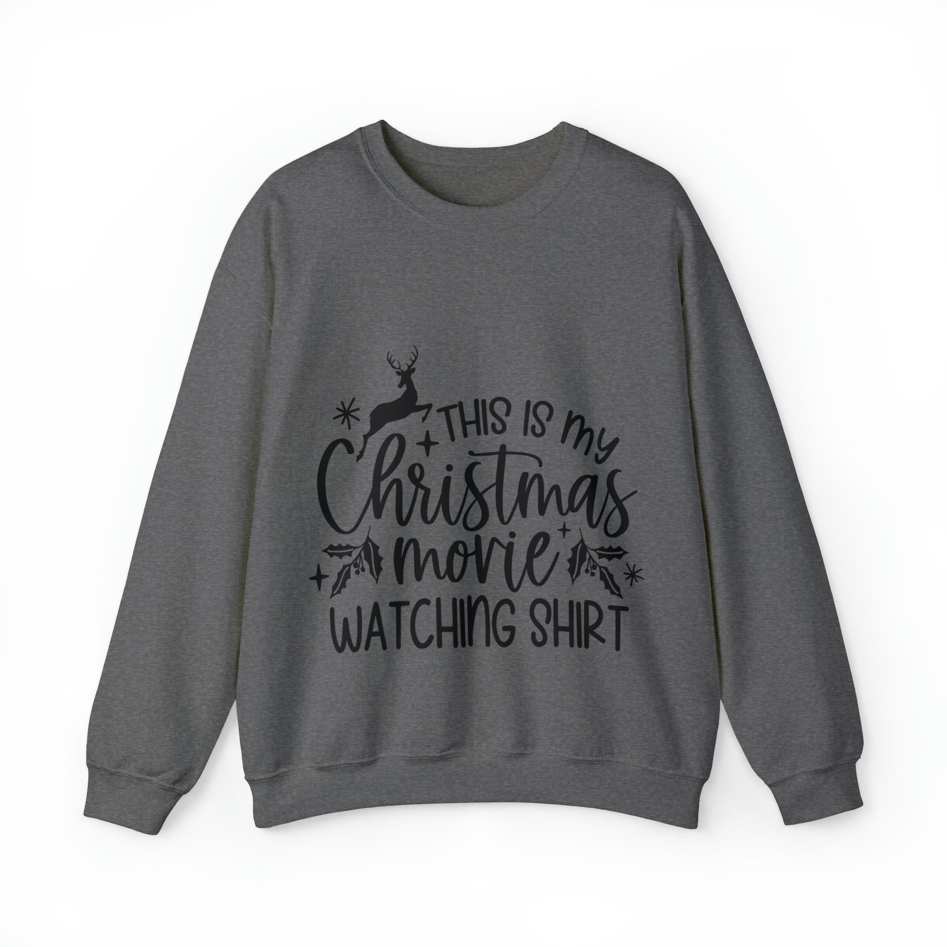 Christmas Movie Watching Unisex Heavy Blend™ Crewneck Sweatshirt image