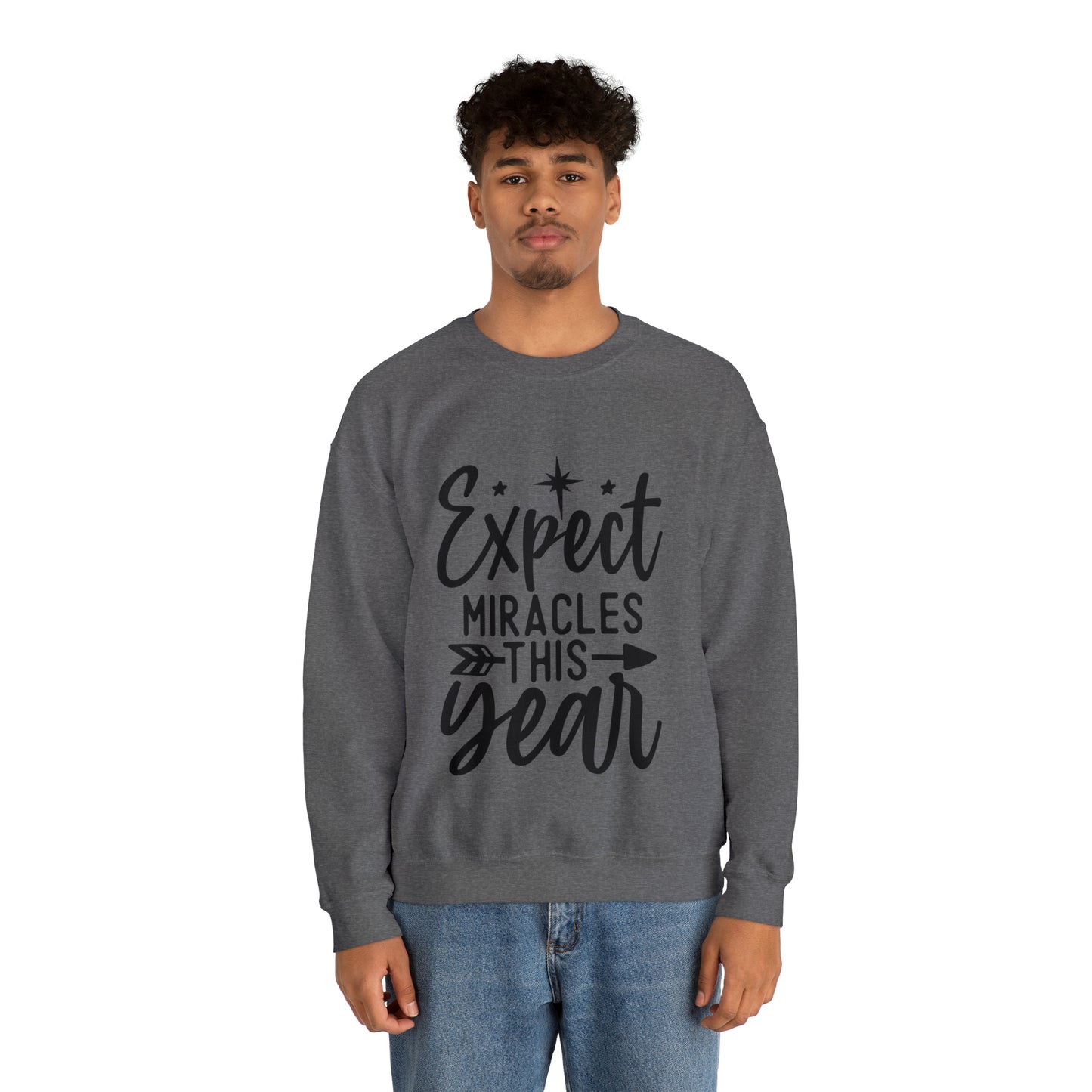 Expect Miracles Unisex Heavy Blend™ Crewneck Sweatshirt
