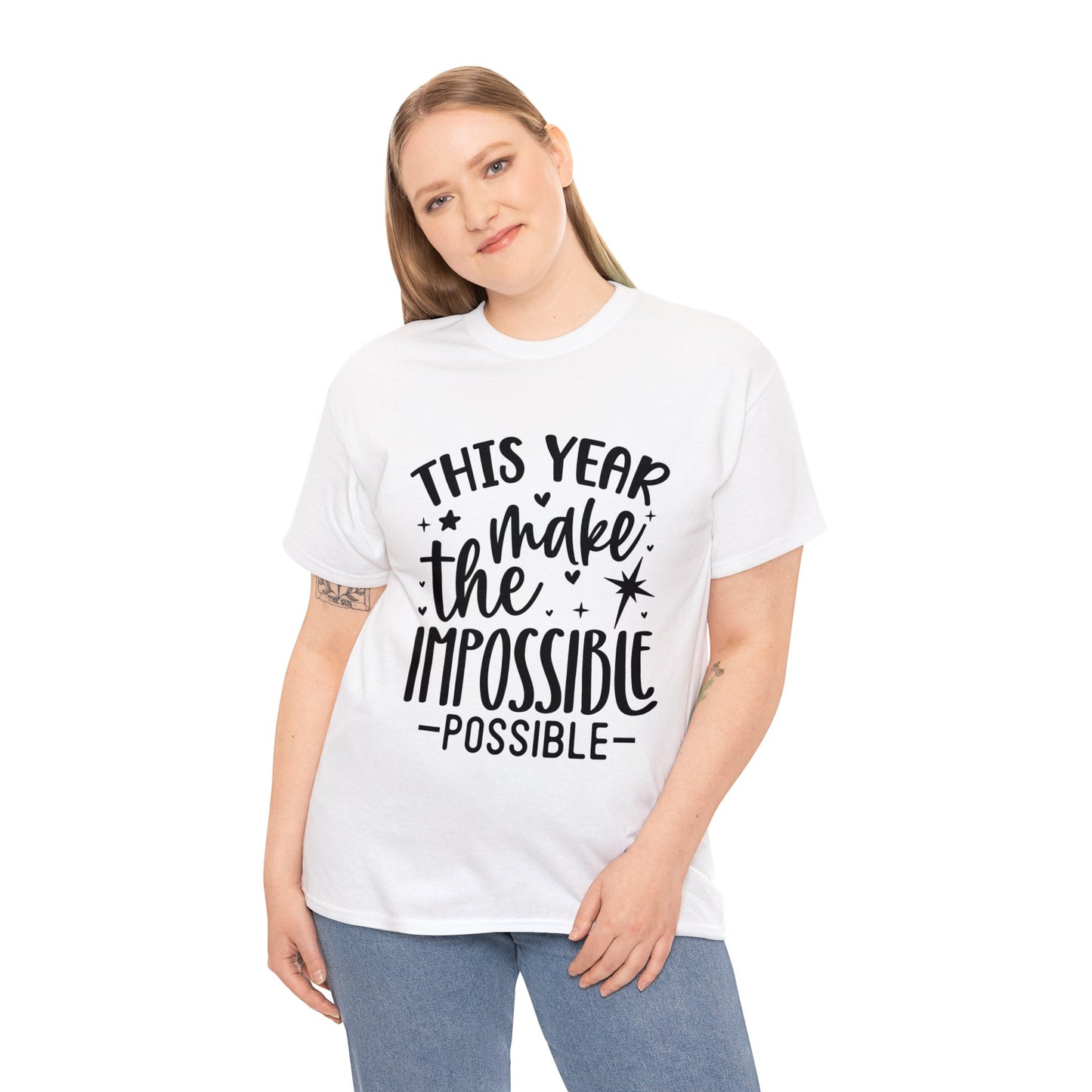 Impossible Possible Unisex Heavy Cotton Tee