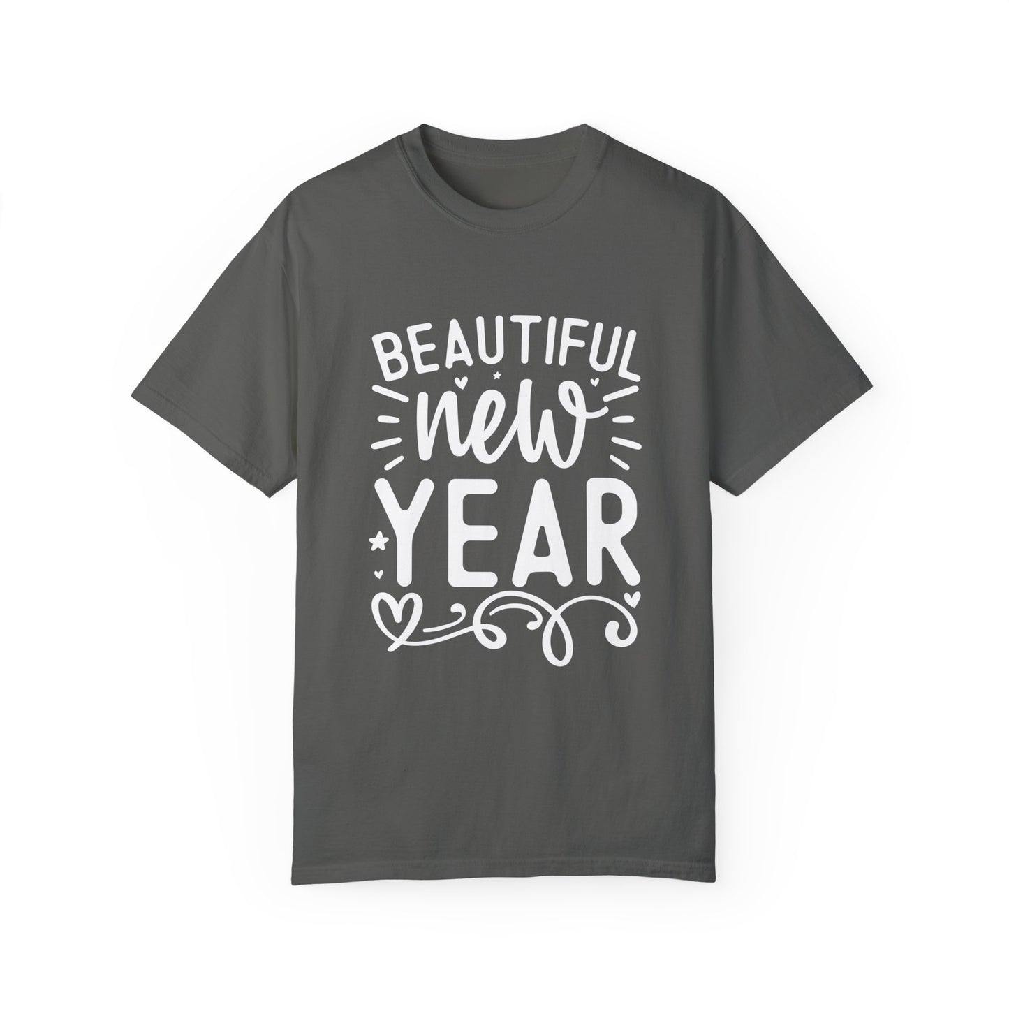 Beautiful New Year Unisex Garment-Dyed T-shirt