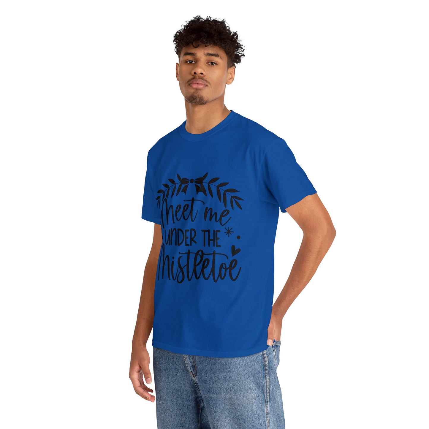 Meet me under Misteetoe Unisex Heavy Cotton Tee