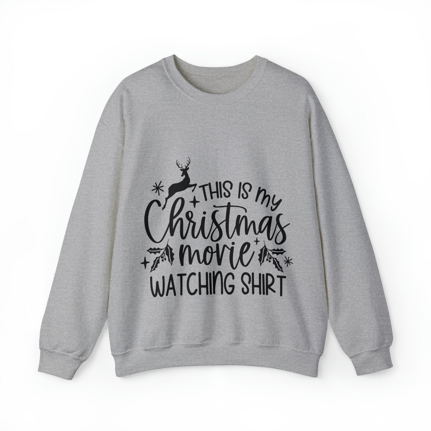 Christmas Movie Watching Unisex Heavy Blend™ Crewneck Sweatshirt image