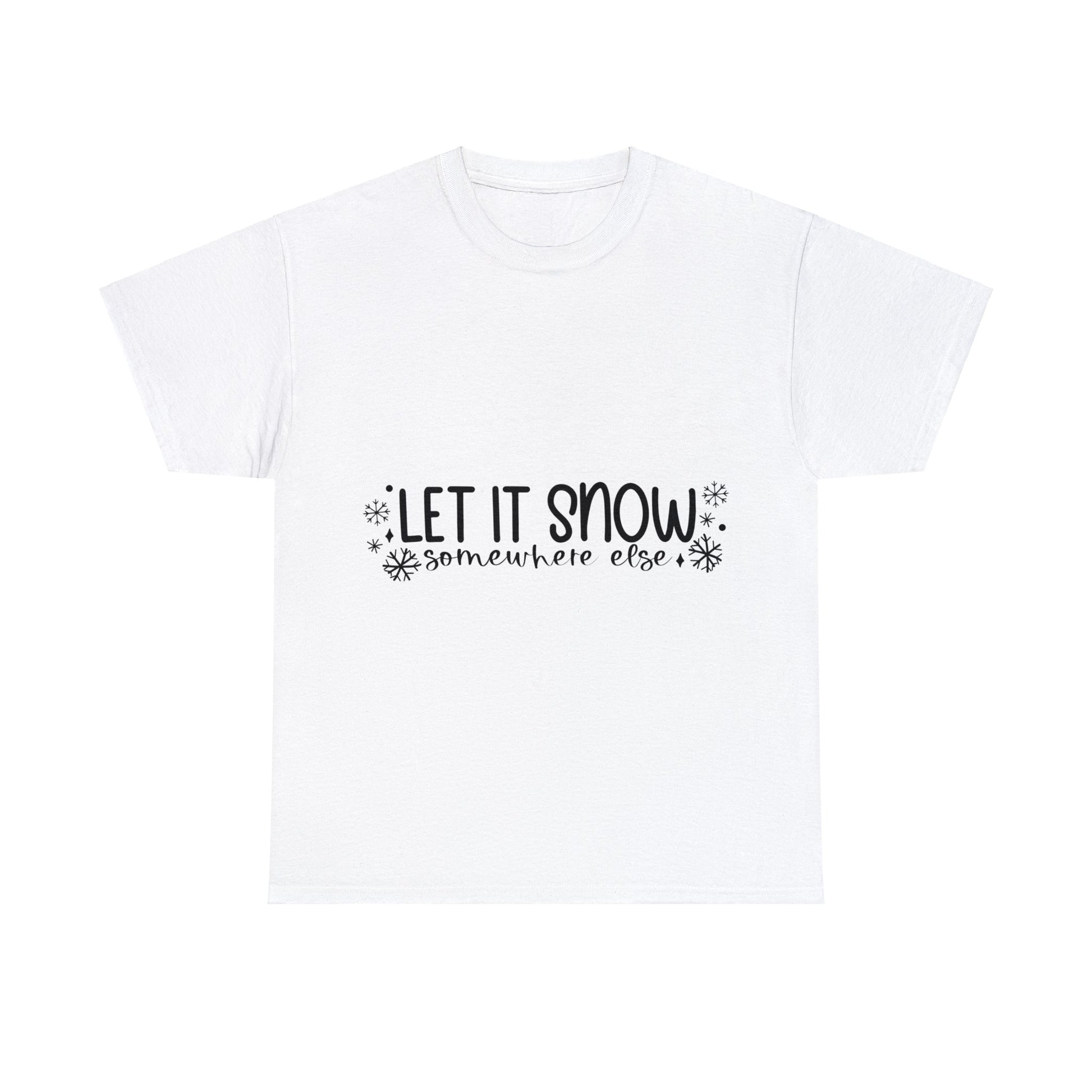 Let it Snow Unisex Heavy Cotton Tee image