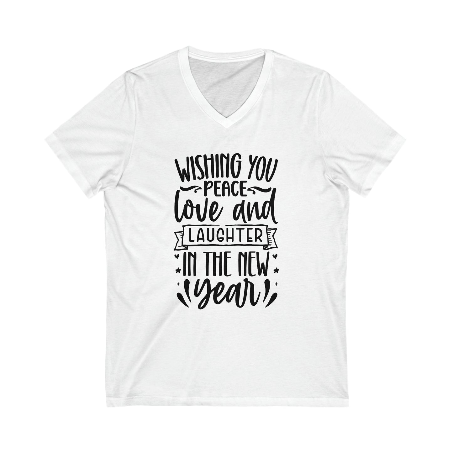 Copy of Love & Laughter Unisex Jersey Short Sleeve V-Neck Tee