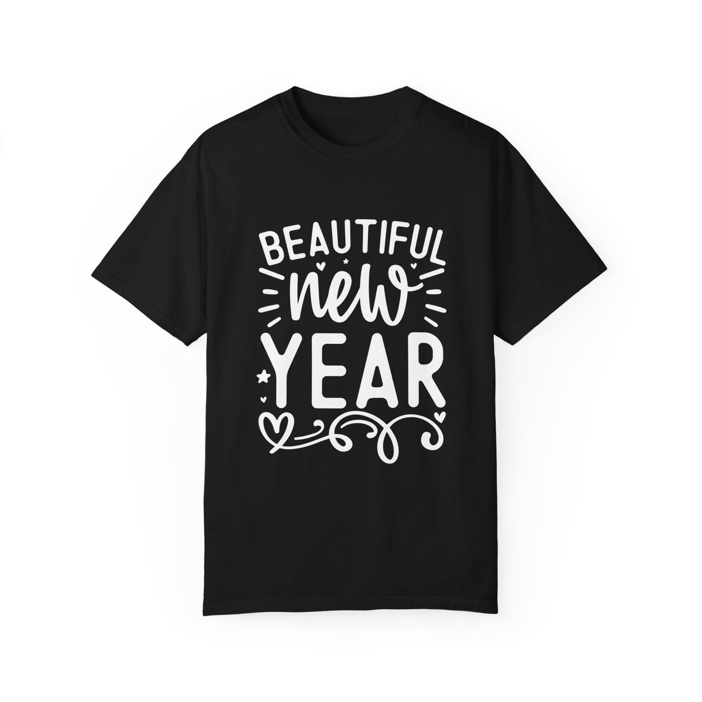 Beautiful New Year Unisex Garment-Dyed T-shirt