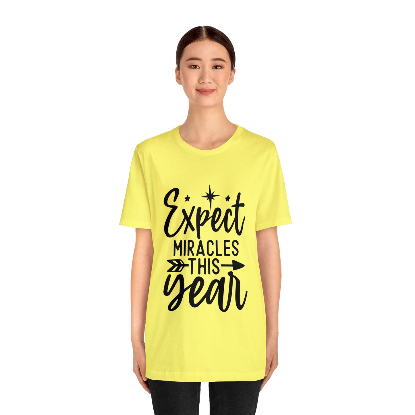 Expect Miracles Unisex Jersey Short Sleeve Tee