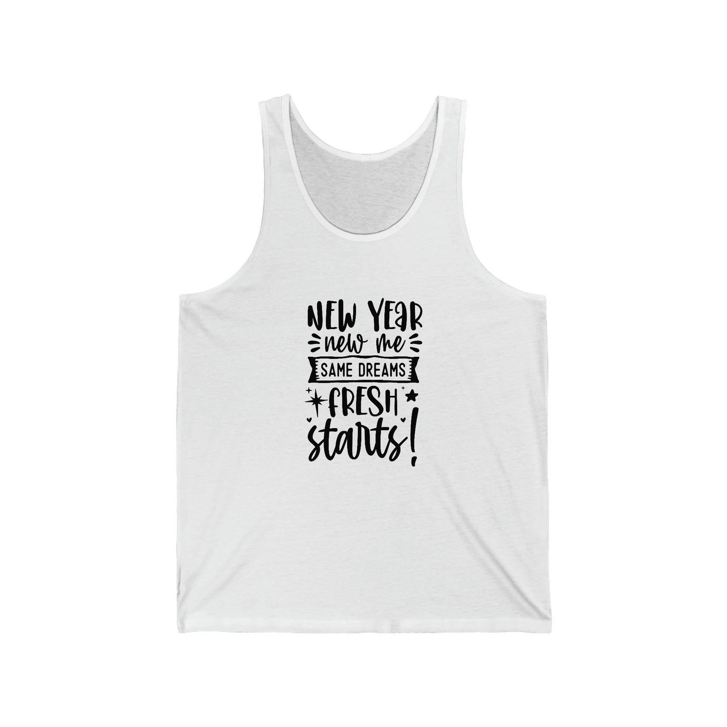 New Year New Me Unisex Jersey Tank