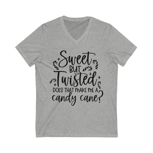 Sweet But Twisted Unisex Jersey Short Sleeve V-Neck Tee