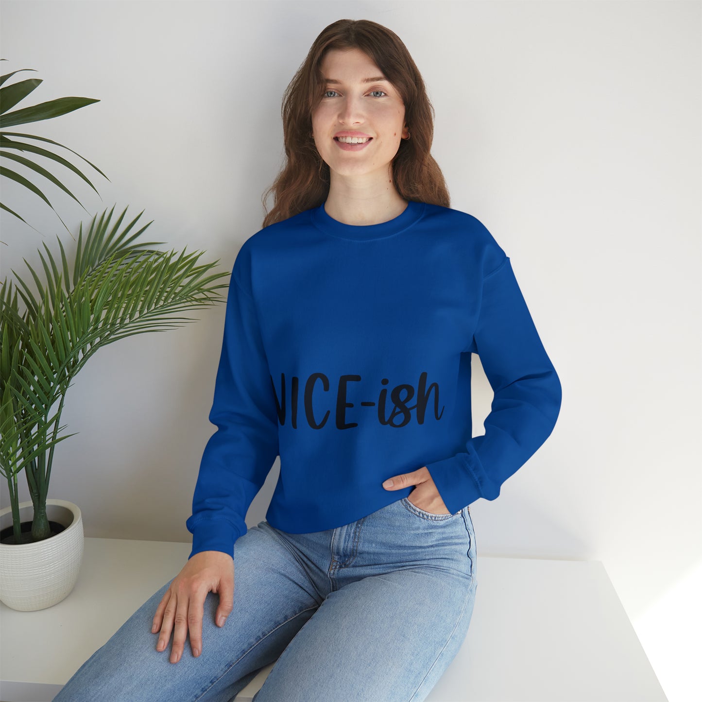 Nice-ish Unisex Heavy Blend™ Crewneck Sweatshirt