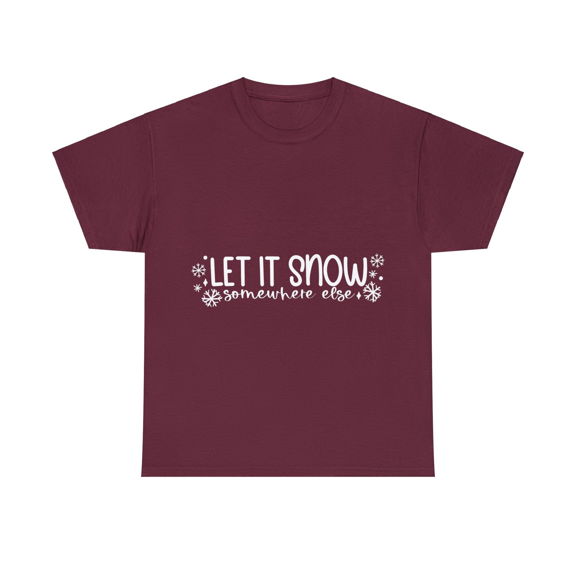 Let it Snow Unisex Heavy Cotton Tee image