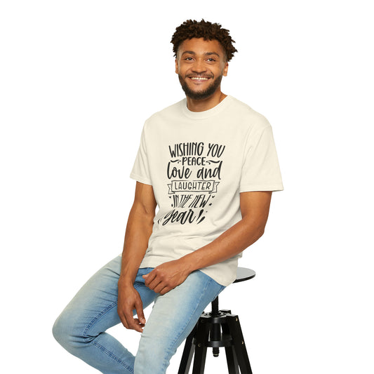 Love & Laughter Unisex Garment-Dyed T-shirt
