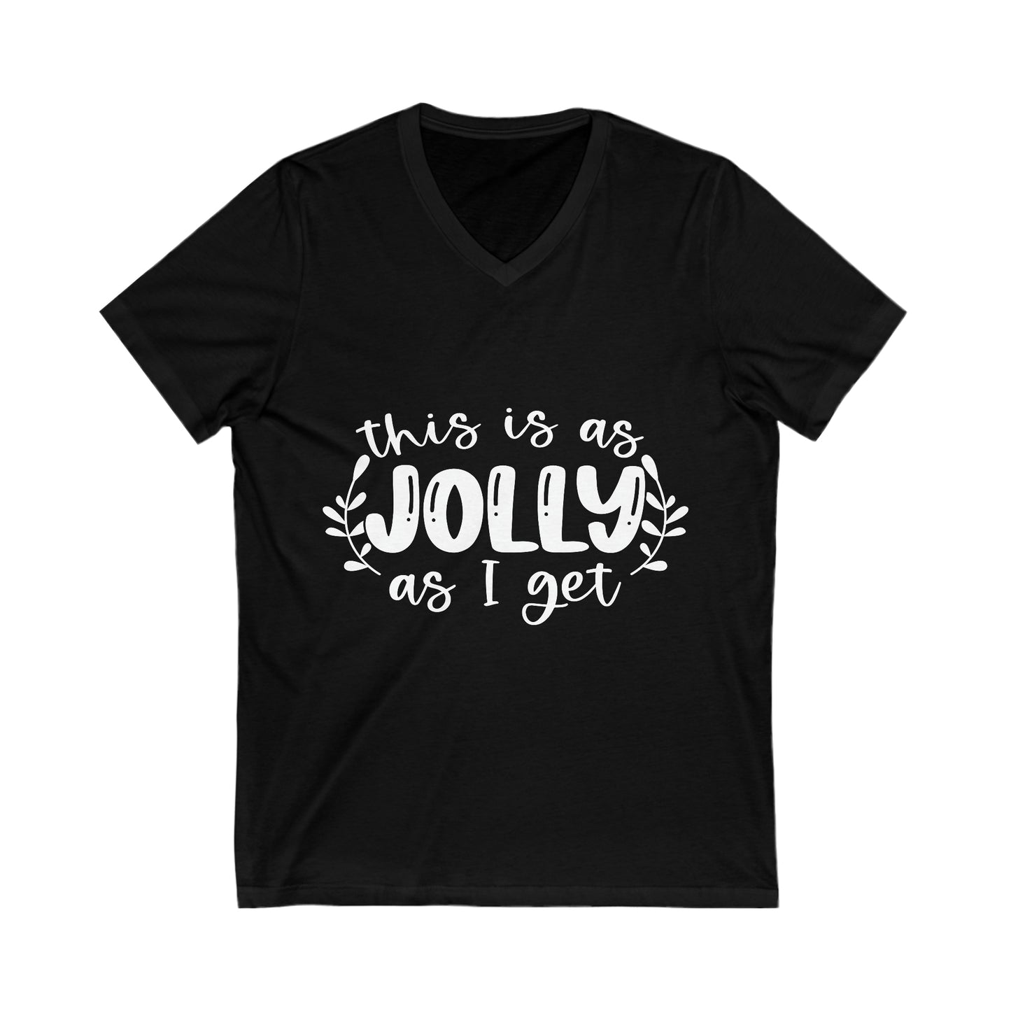 Jolly Unisex Jersey Short Sleeve V-Neck Tee