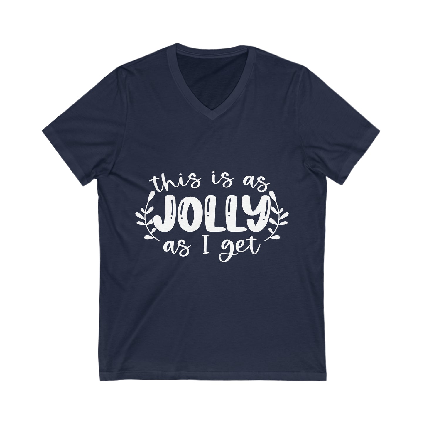 Jolly Unisex Jersey Short Sleeve V-Neck Tee