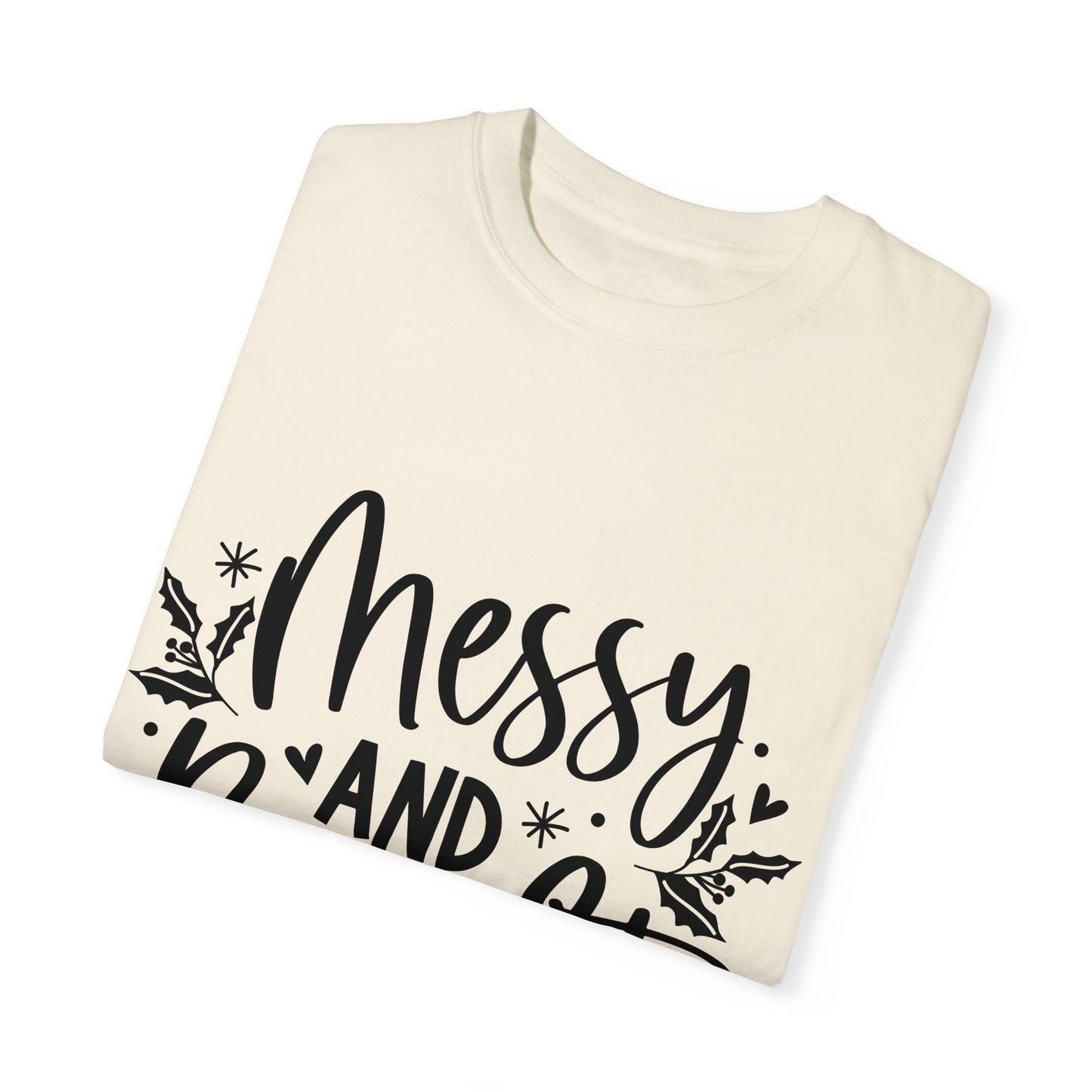 Messy & Bright Unisex Garment-Dyed T-shirt