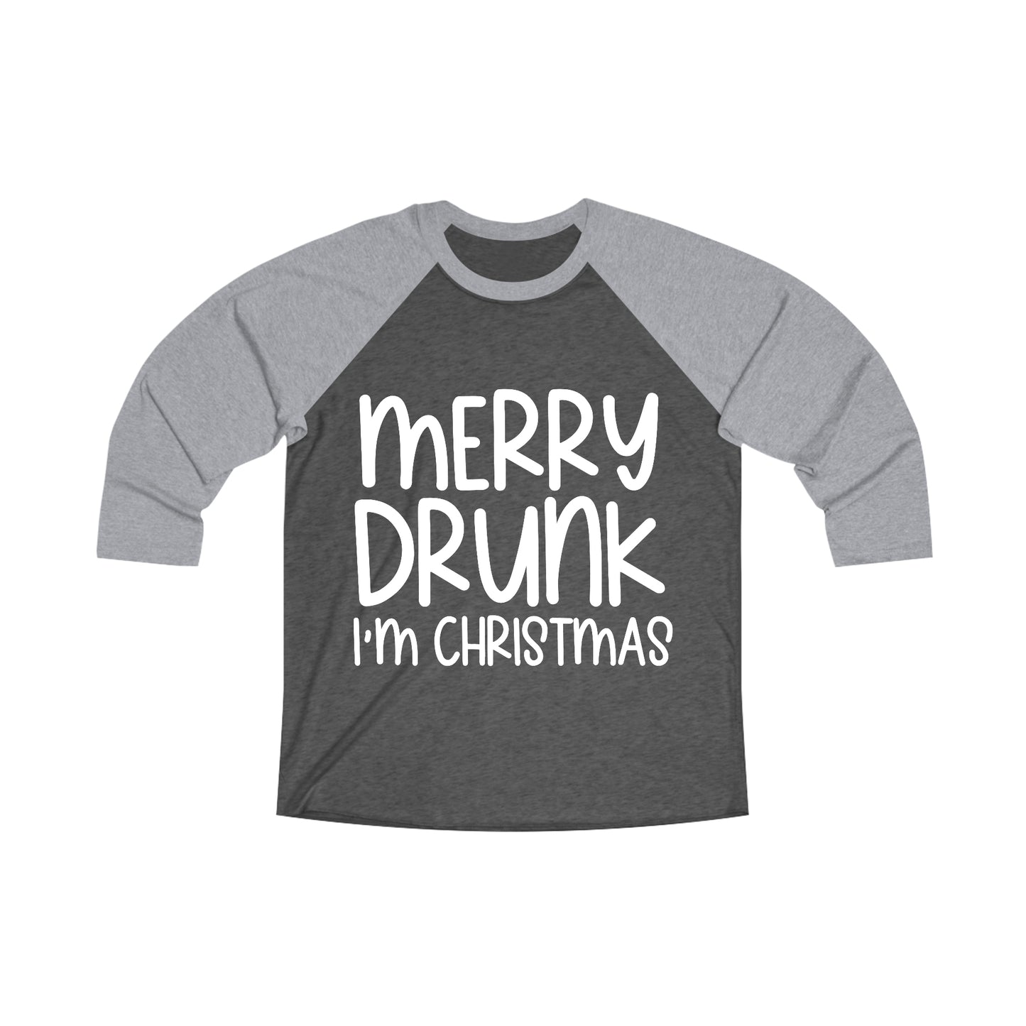 Merry Drunk Unisex Tri-Blend 3\4 Raglan Tee