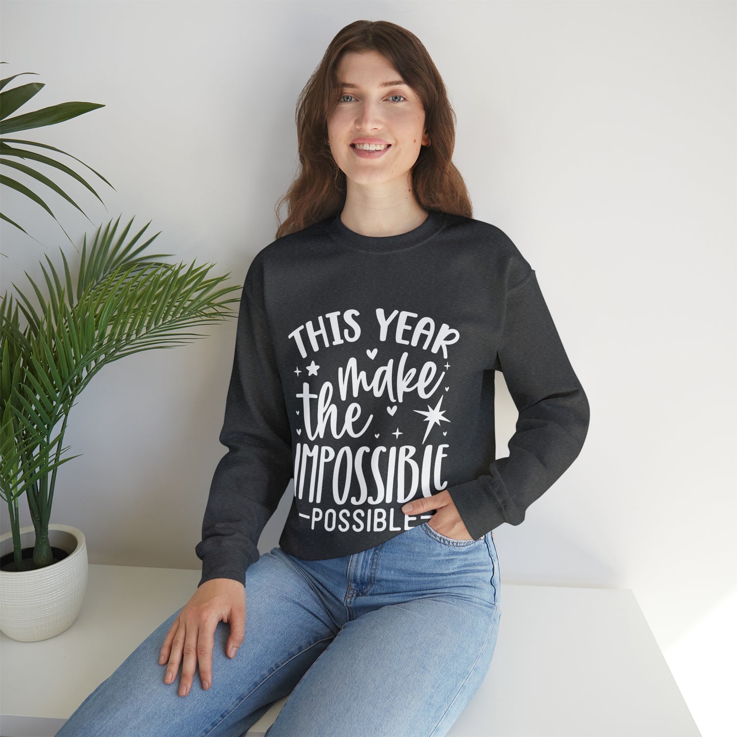 Impossible Possible Unisex Heavy Blend™ Crewneck Sweatshirt