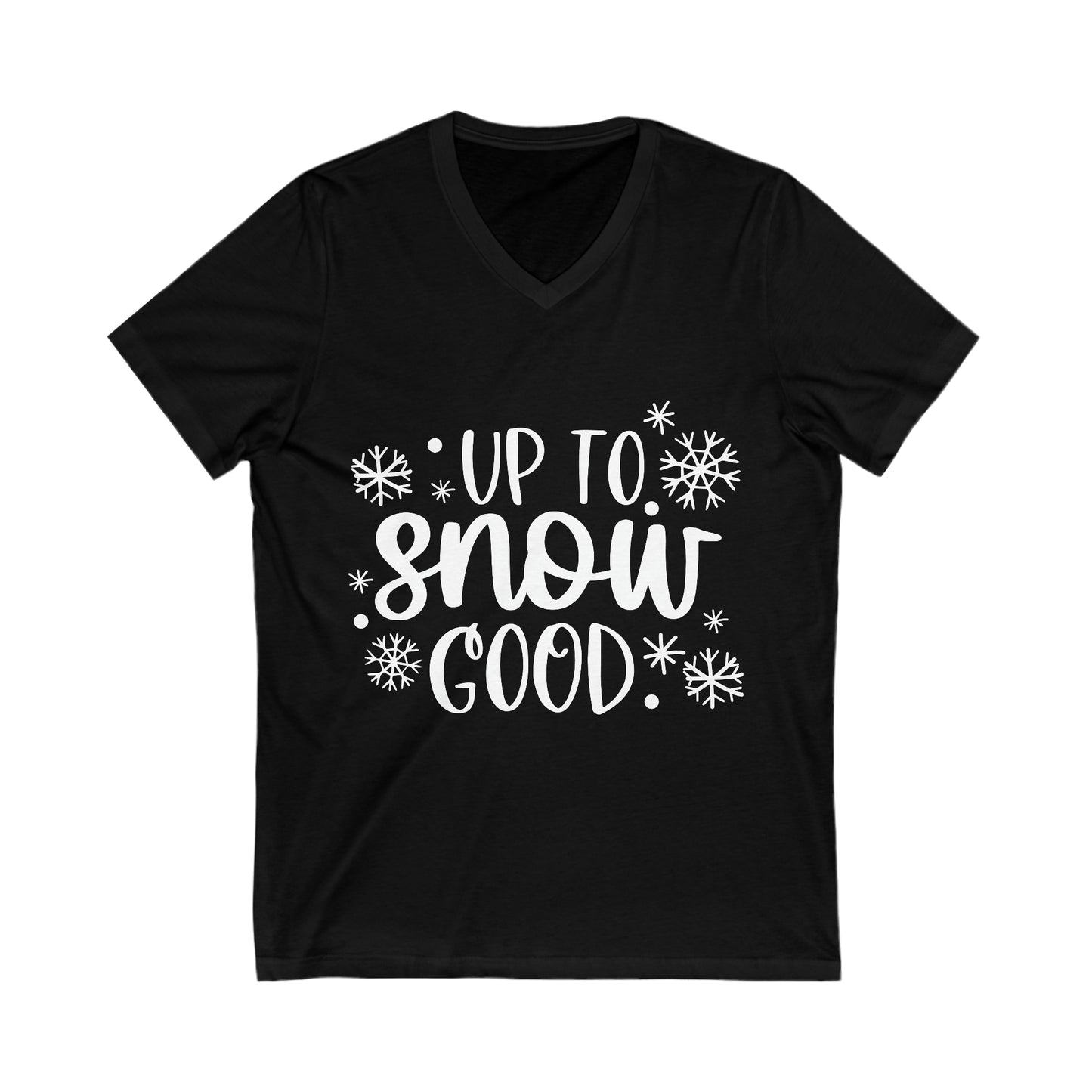 Good Snow Unisex Jersey Short Sleeve V-Neck Tee