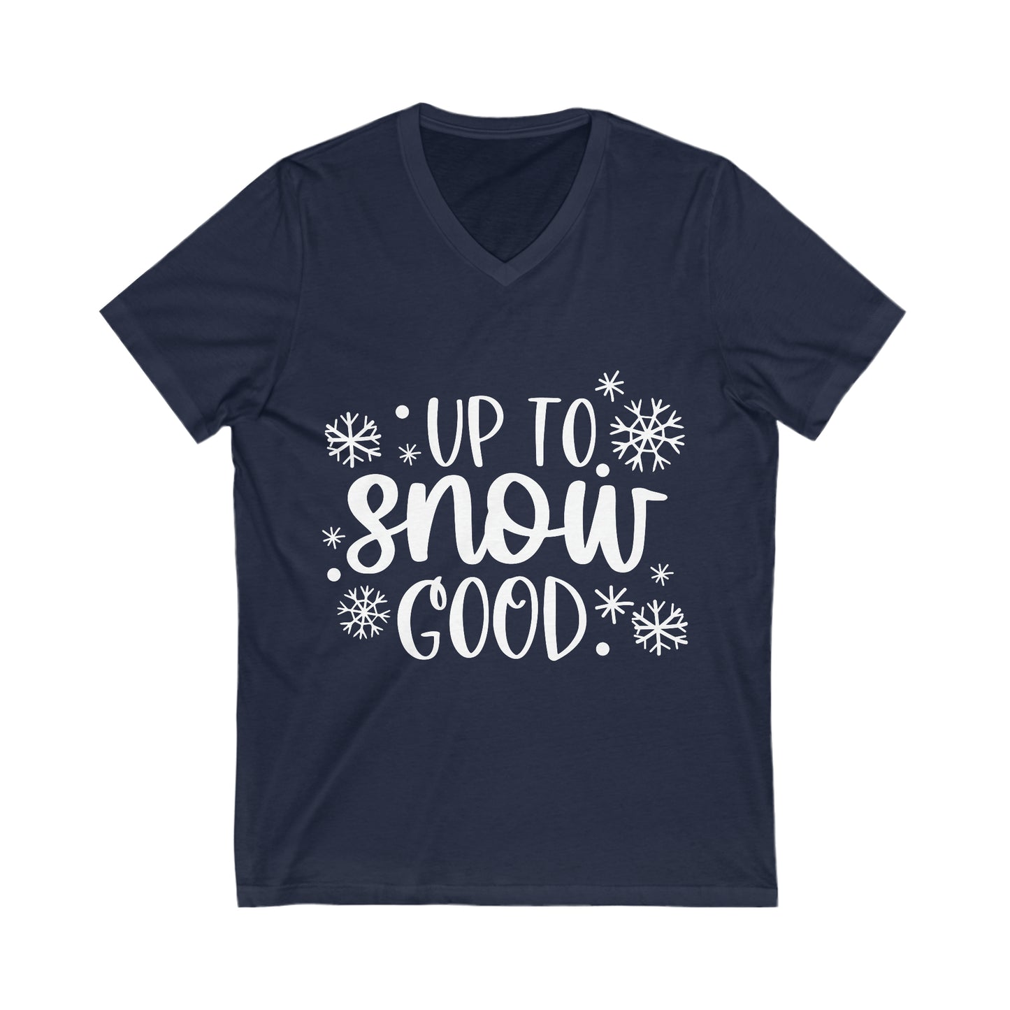 Good Snow Unisex Jersey Short Sleeve V-Neck Tee