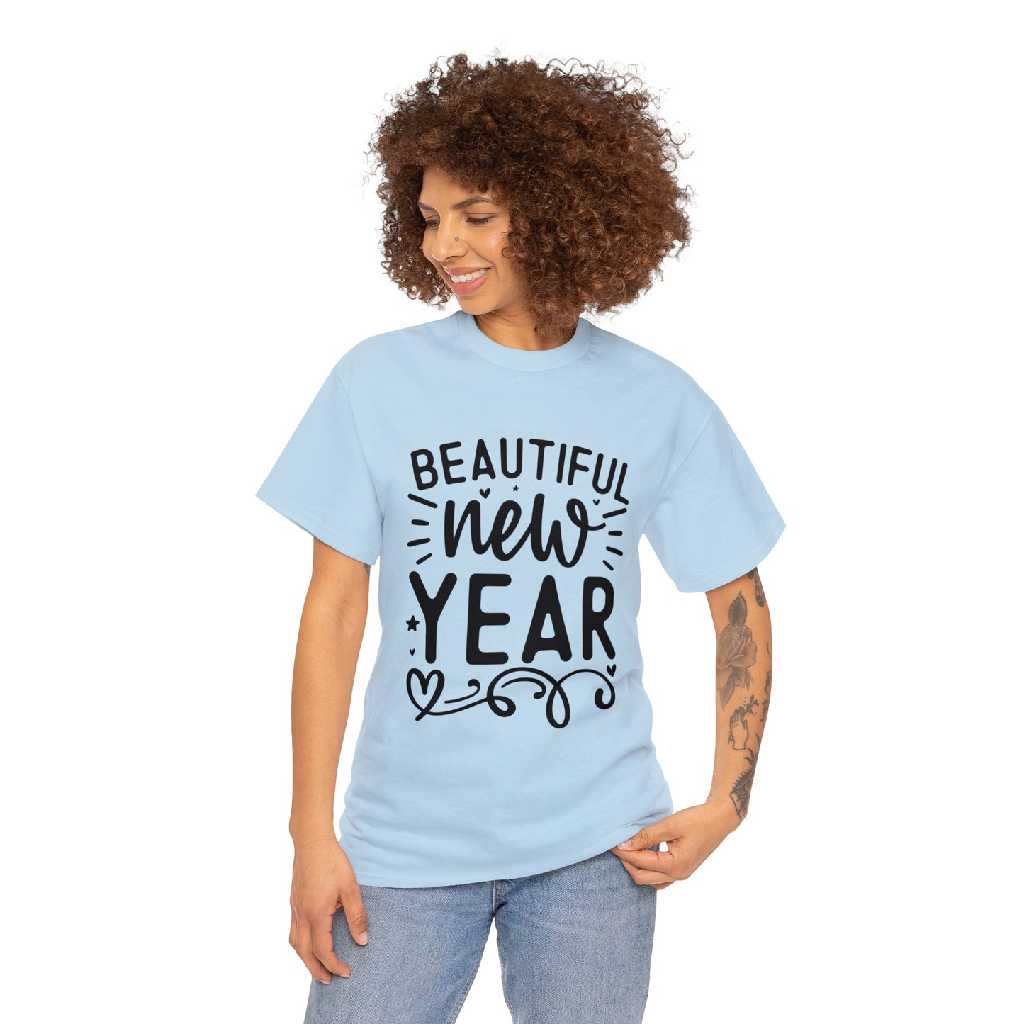 Beautiful New Year Unisex Heavy Cotton Tee