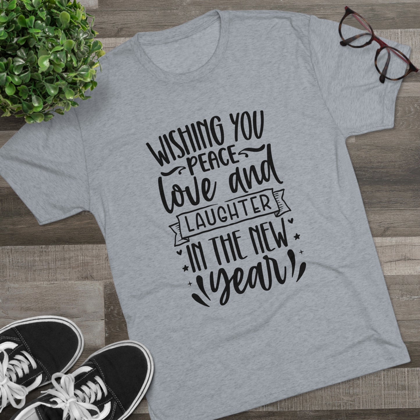 Love & Laughter Unisex Tri-Blend Crew Tee