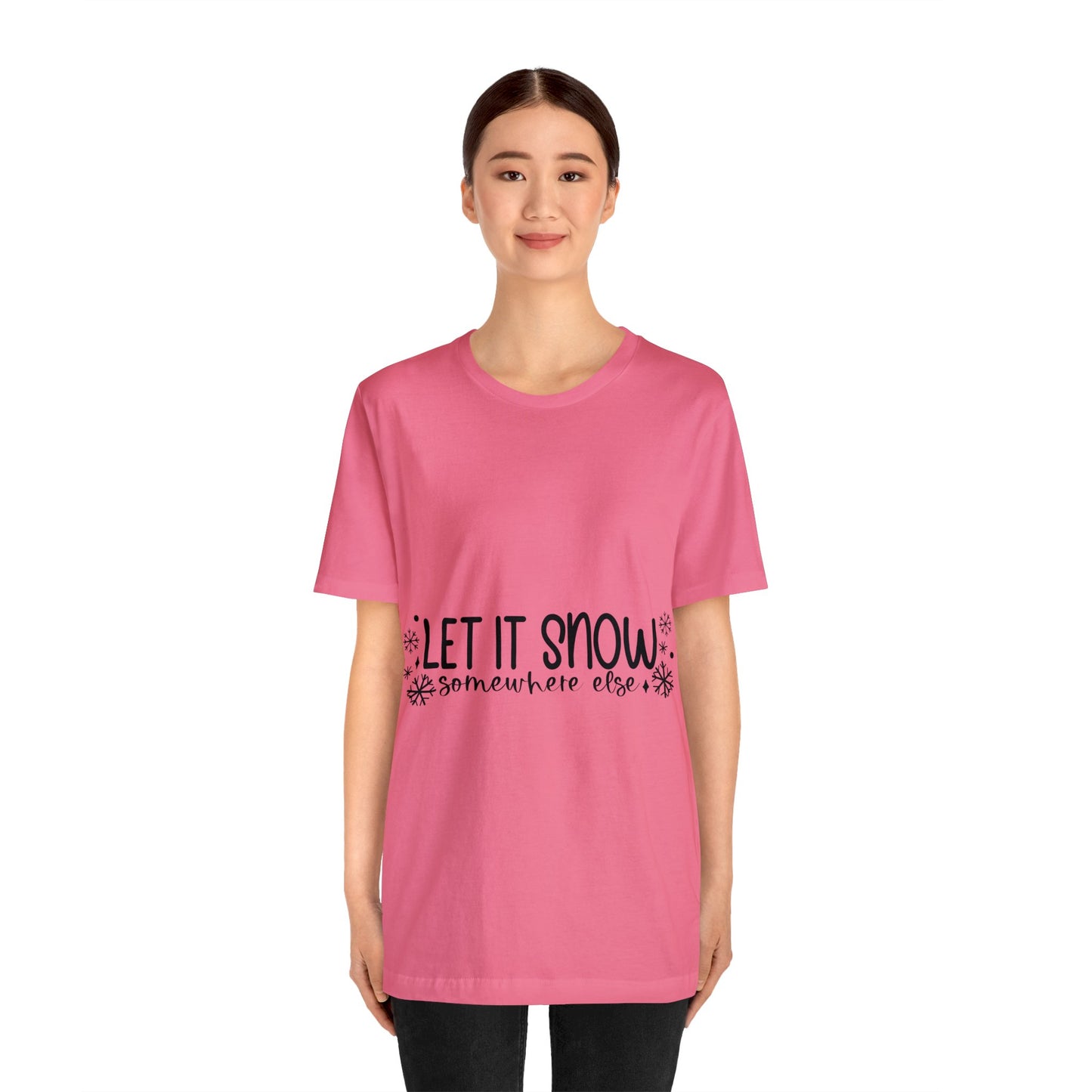 Let it Snow Unisex Jersey Short Sleeve Tee image