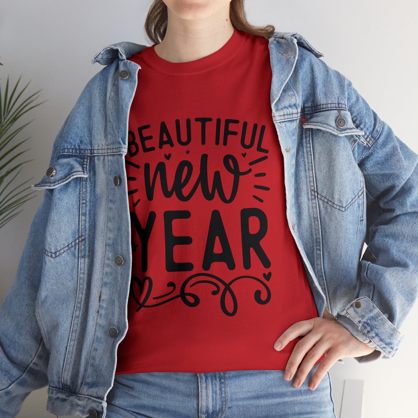 Beautiful New Year Unisex Heavy Cotton Tee