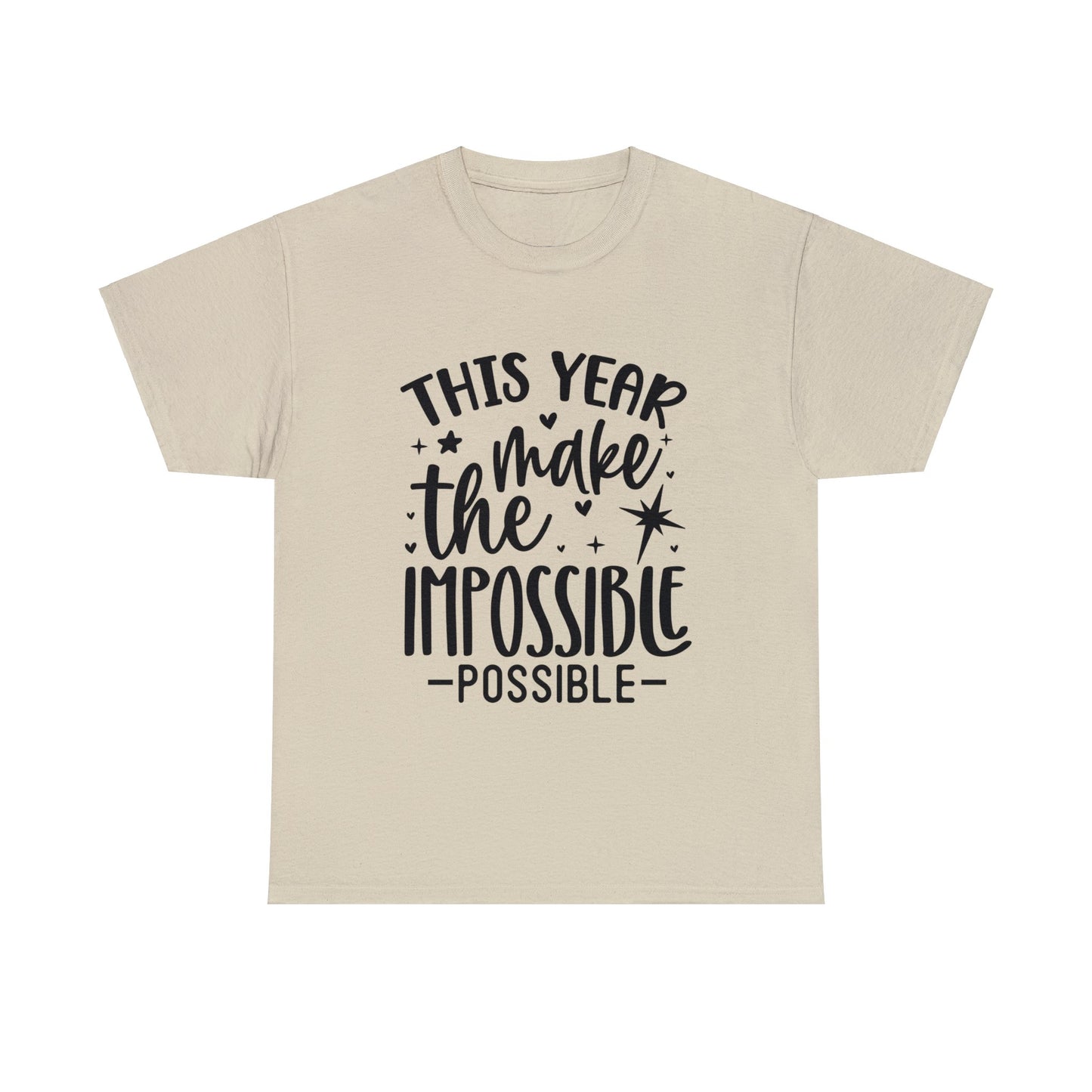 Impossible Possible Unisex Heavy Cotton Tee