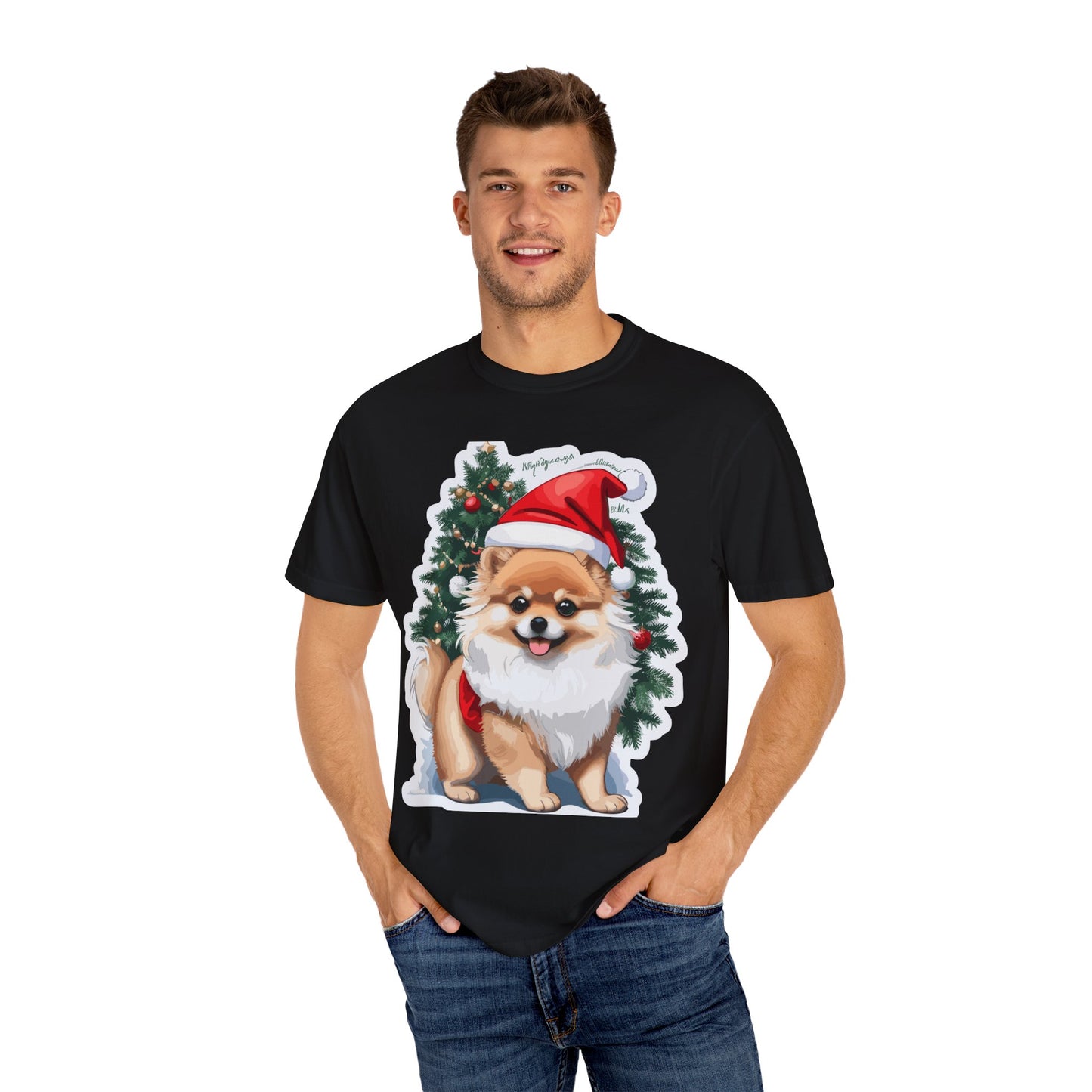 Christmas Pet Unisex Garment-Dyed T-shirt