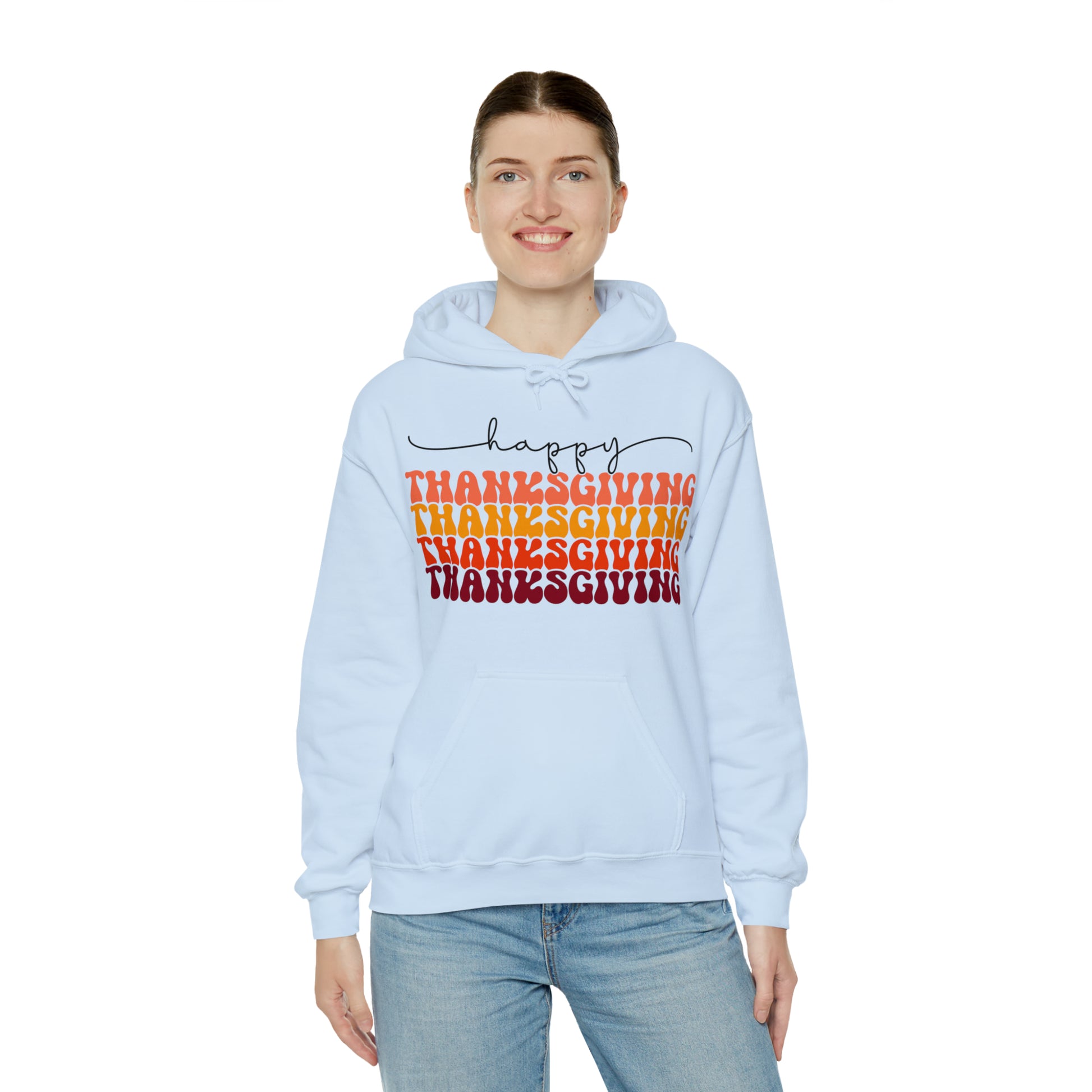 Happy Thanksgiving Unisex Heavy Blend™ Hooded Sweatshirt image