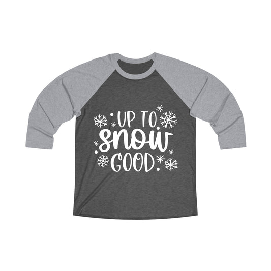 Good Snow Unisex Tri-Blend 3\4 Raglan Tee