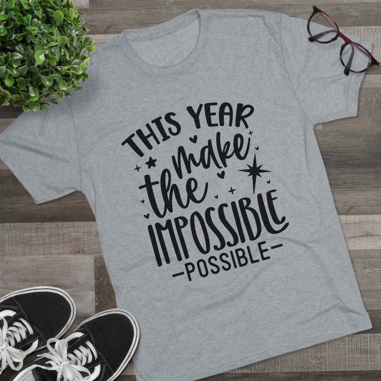 Impossible Possible Unisex Tri-Blend Crew Tee