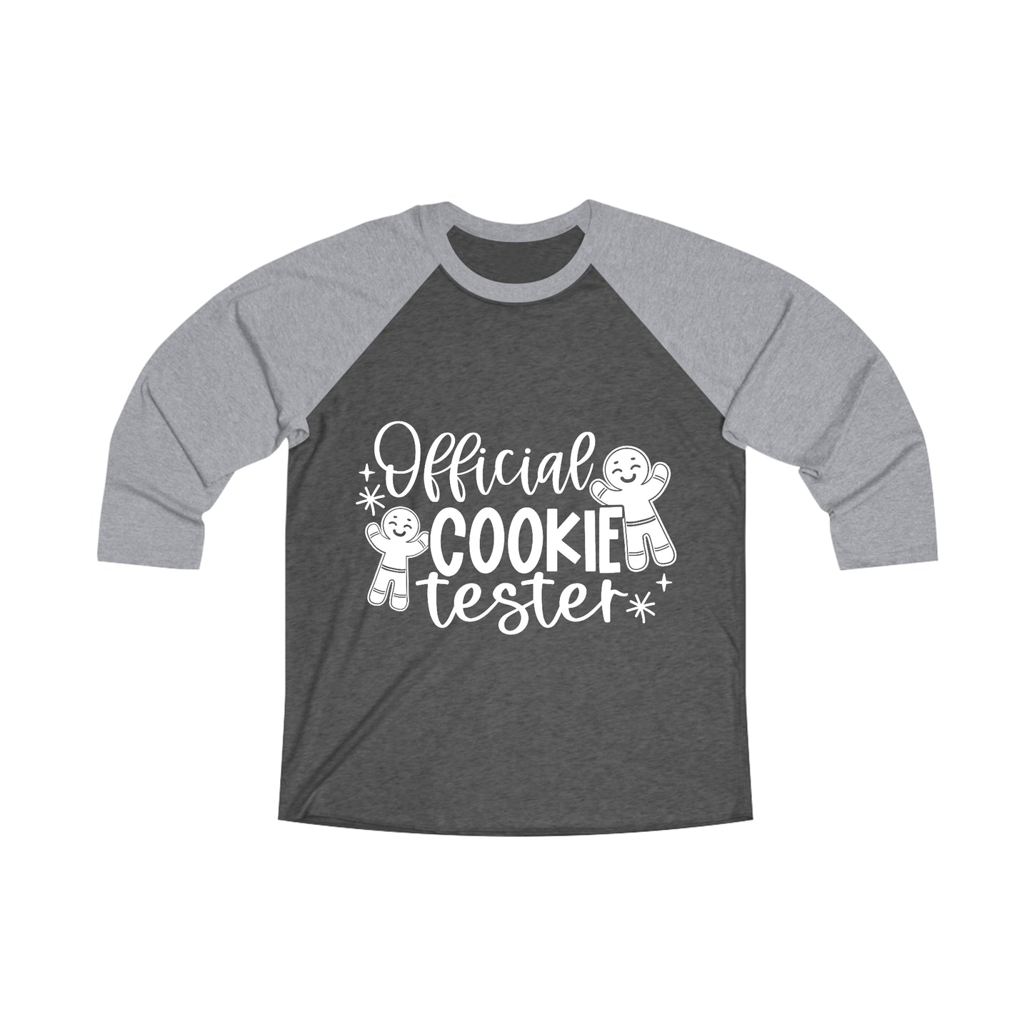 Official Cookie Teseter Unisex Tri-Blend 3\4 Raglan Tee