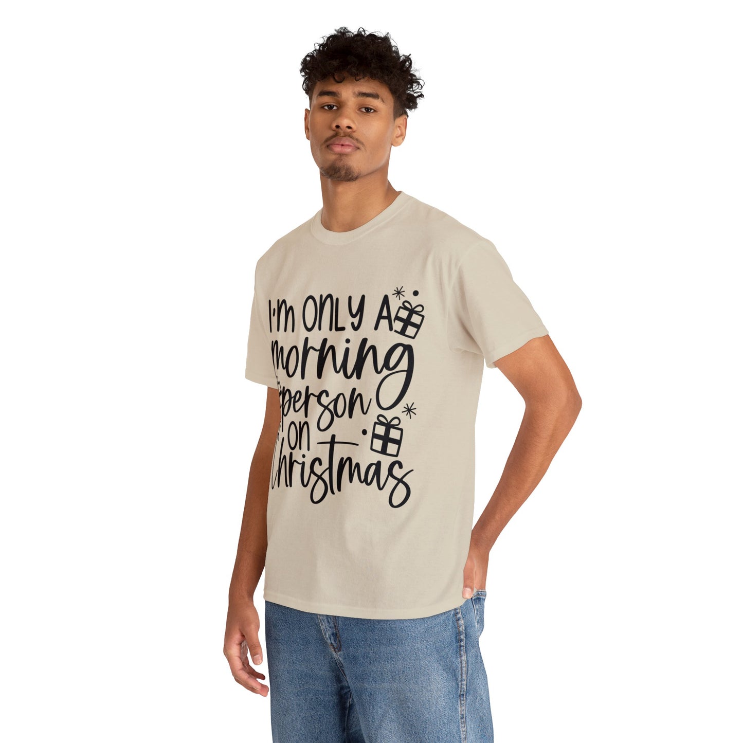 Morning Person Unisex Heavy Cotton Tee