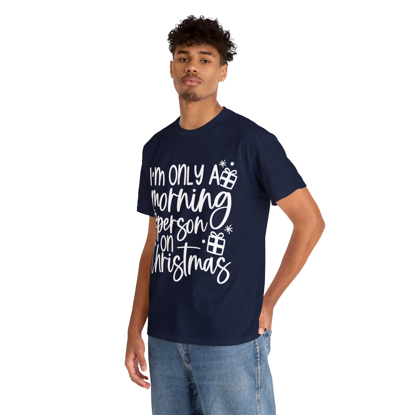 Morning Person Unisex Heavy Cotton Tee