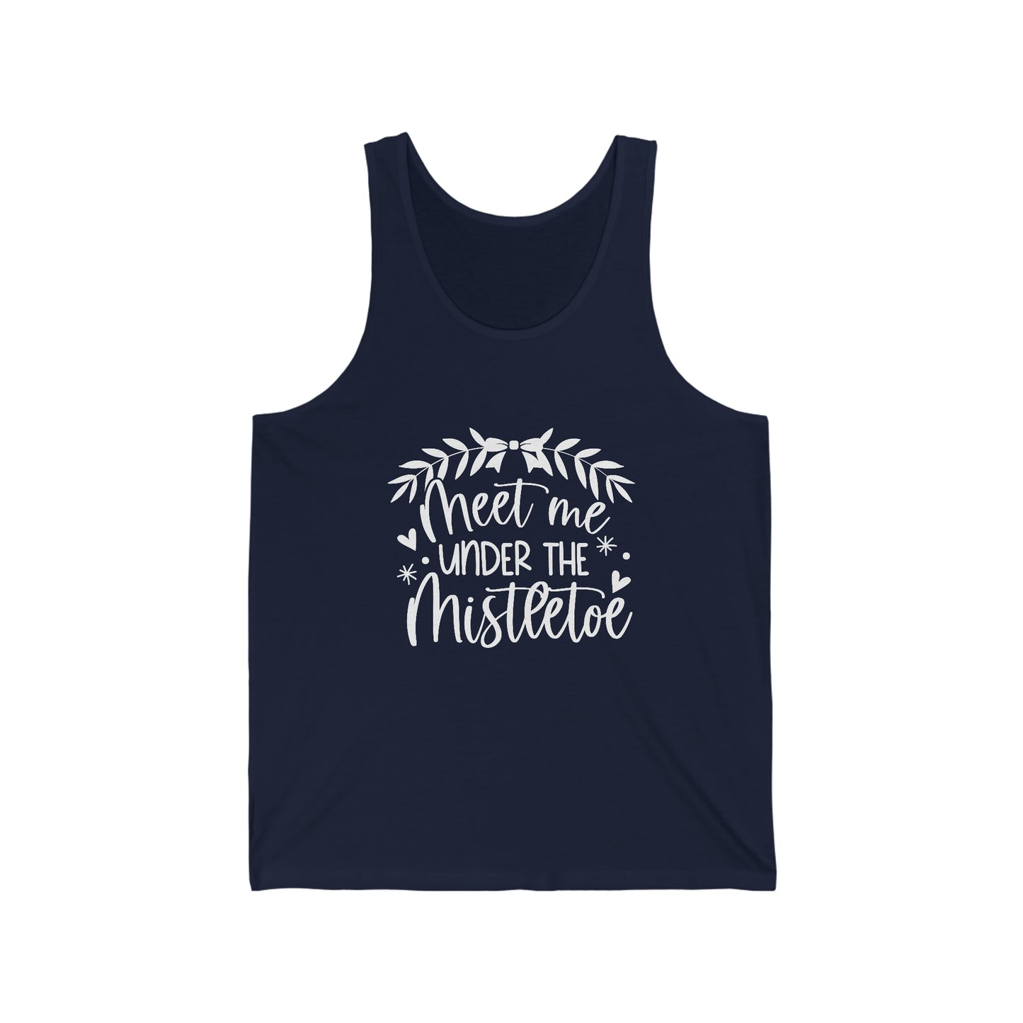 Meet me under Misteetoe Unisex Jersey Tank