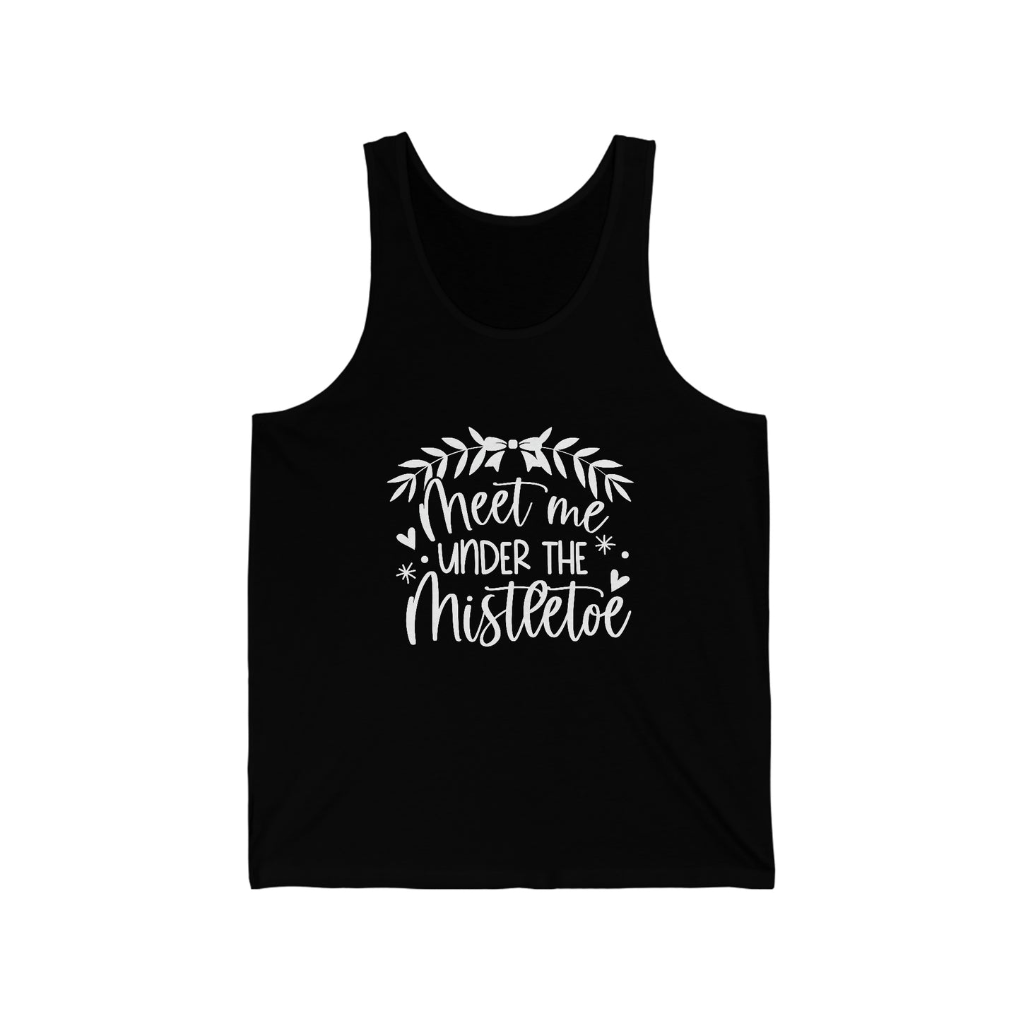 Meet me under Misteetoe Unisex Jersey Tank