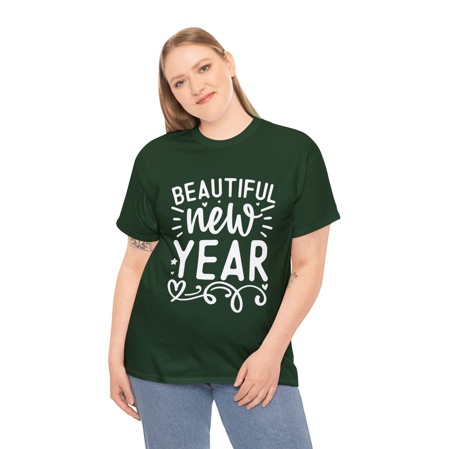 Beautiful New Year Unisex Heavy Cotton Tee